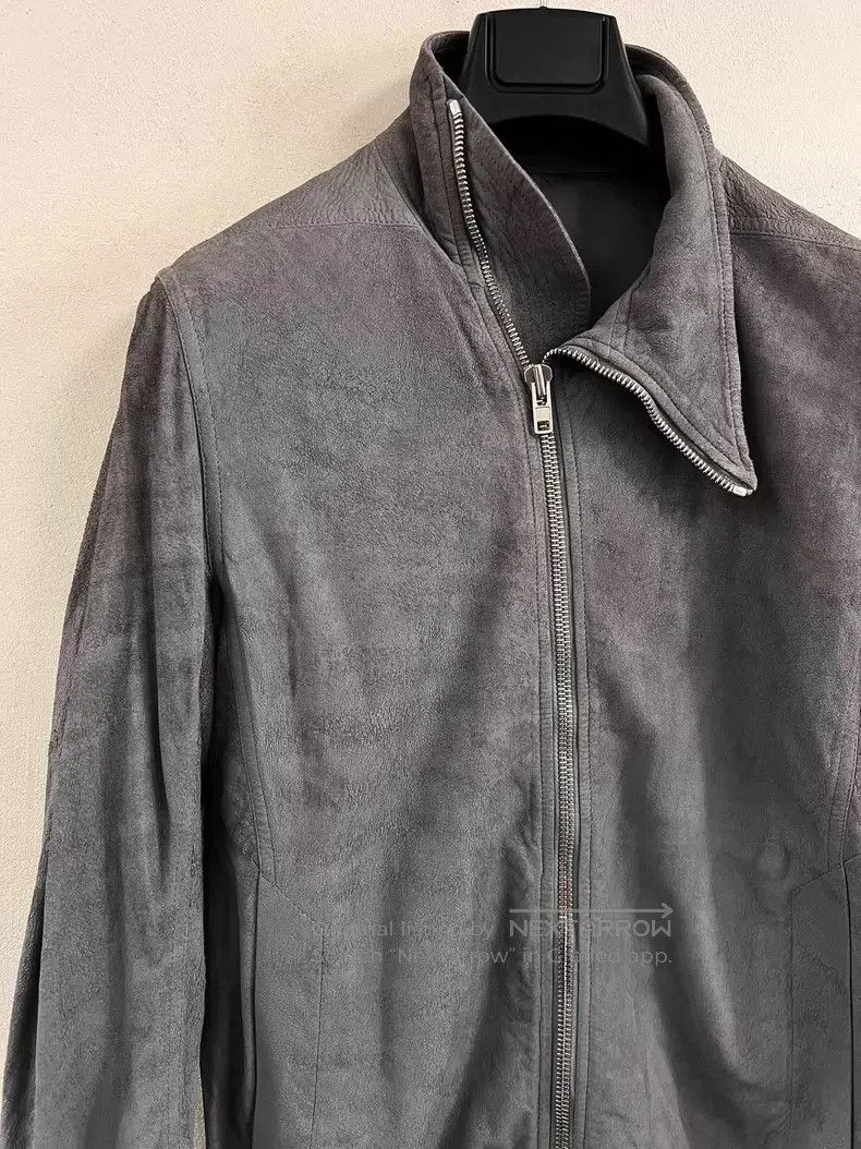 Rick Owens RICK OWENS Burnt Effect Cracked Leather Jacket Size US M / EU 48-50 / 2 - 6 Thumbnail