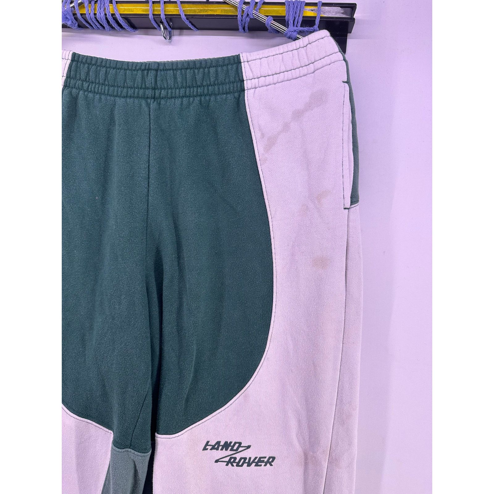 Pacsun Vintage Land Rover Green White Sweatpants Size Medium Pacsun Size US 34 / EU 50 - 4 Thumbnail