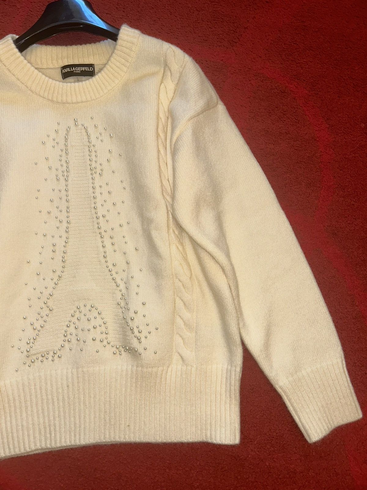 Karl Lagerfeld Karl Lagerfeld White Long Sleeve Size L / US 10 / IT 46 - 3 Thumbnail