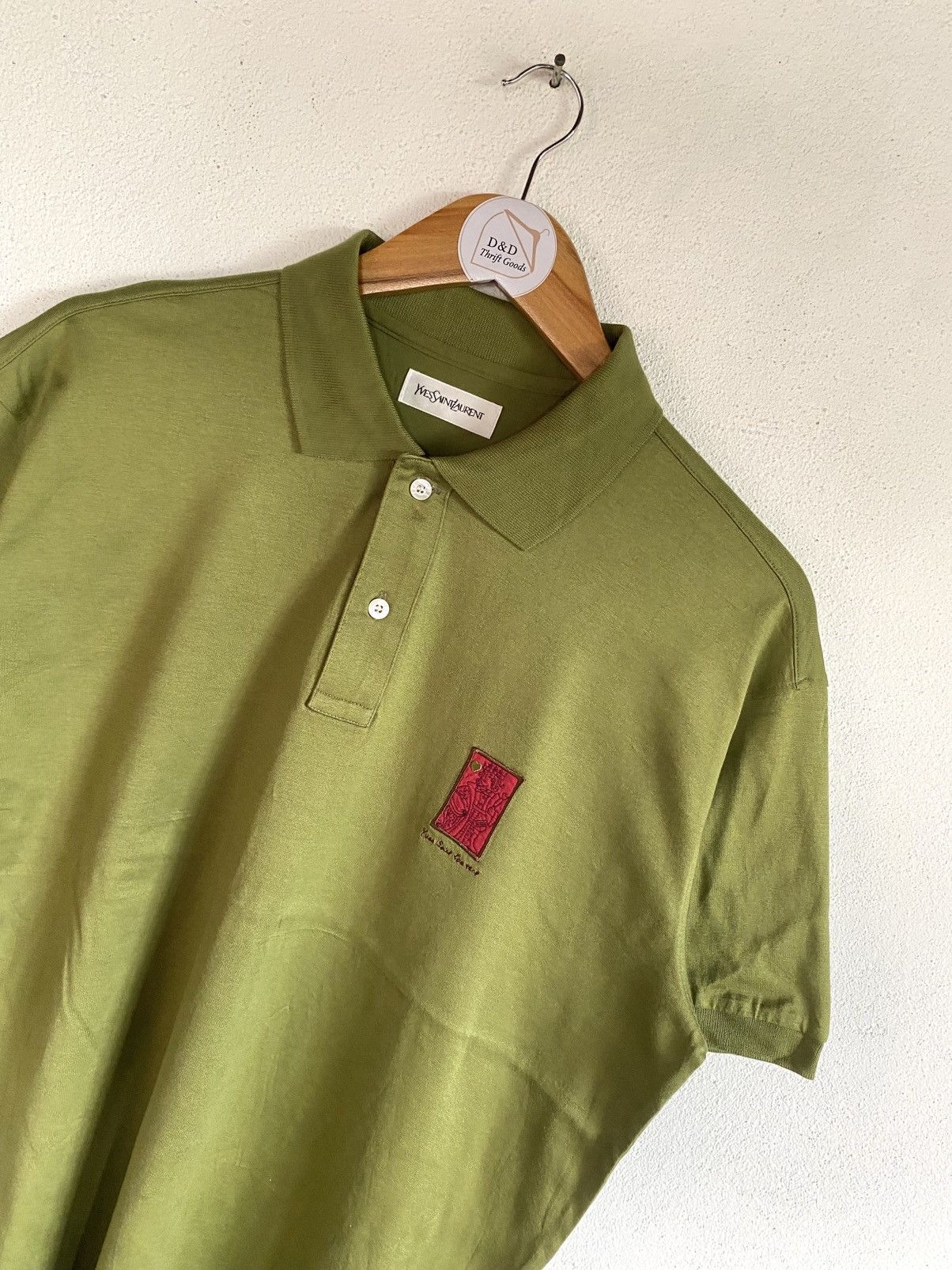 Yves Saint Laurent Yves Saint Laurent King of Hearts Polo Shirt Size US L / EU 52-54 / 3 - 2 Thumbnail