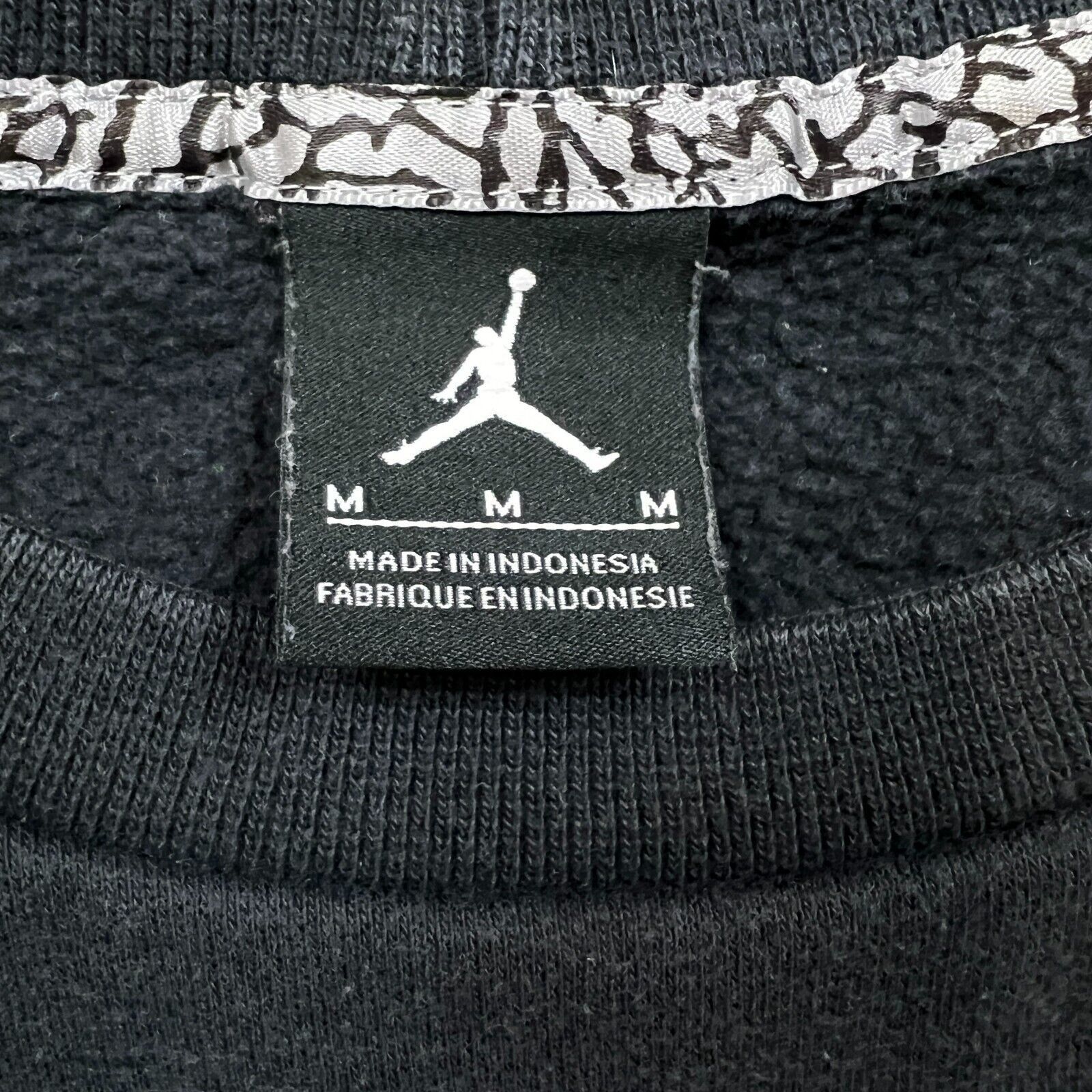 Nike × Vintage Nike Air Jordan Sweatshirt Medium Black Sportswear Jumpman Size US M / EU 48-50 / 2 - 7 Thumbnail