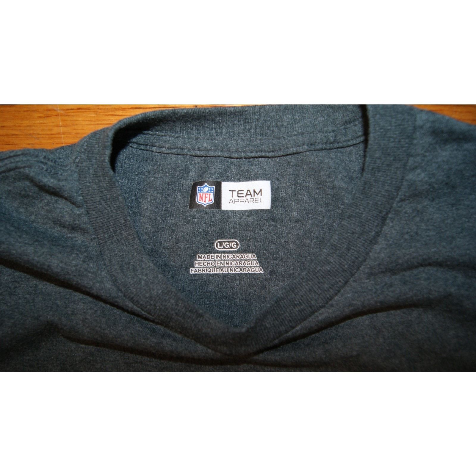 NFL Chicago Bears Dark Gray Mens Large TShirt NFL Spell Out Size US L / EU 52-54 / 3 - 3 Thumbnail