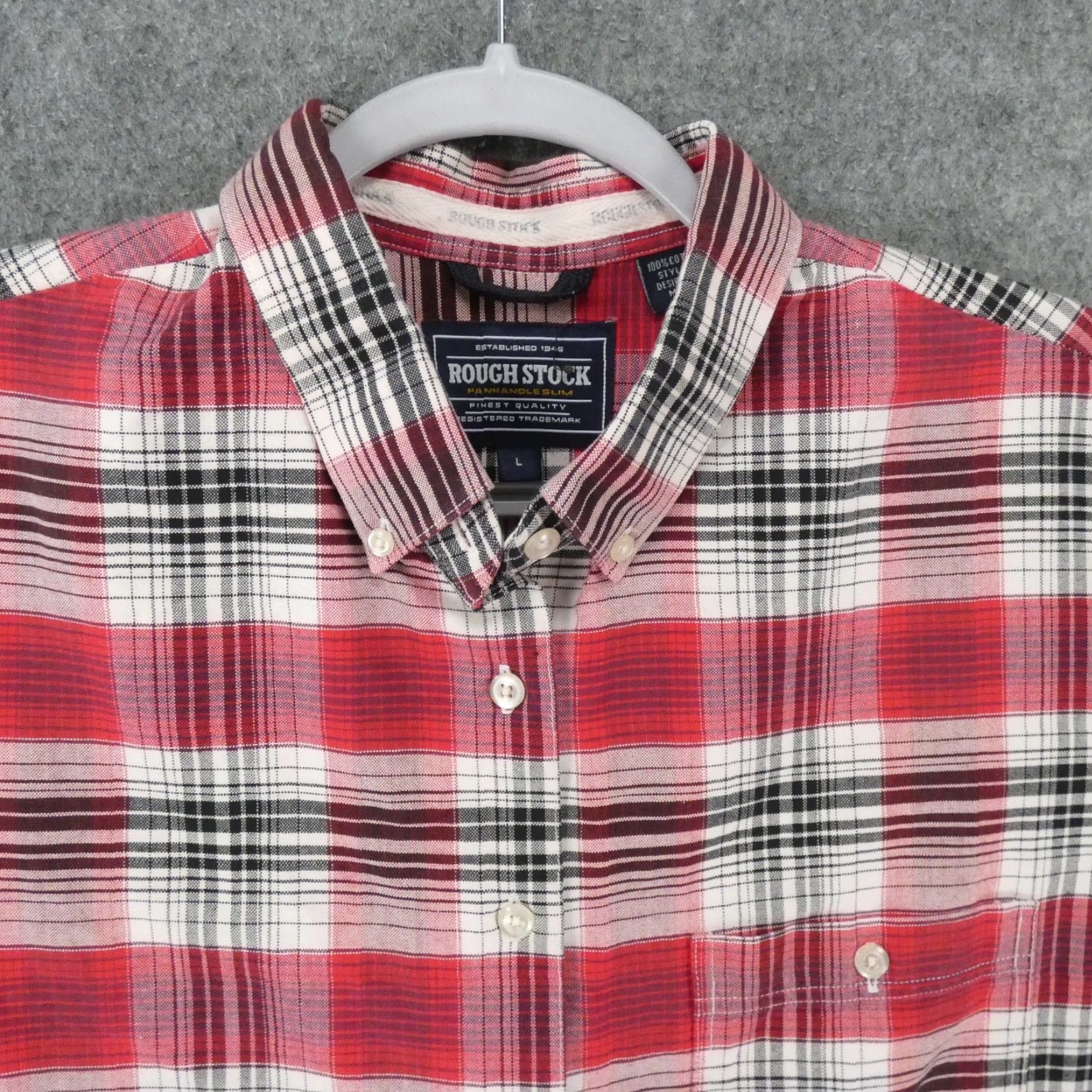 Vintage Panhandle Shirt Womens Large Long Sleeve Button Up Red Plaid Size L / US 10 / IT 46 - 2 Thumbnail