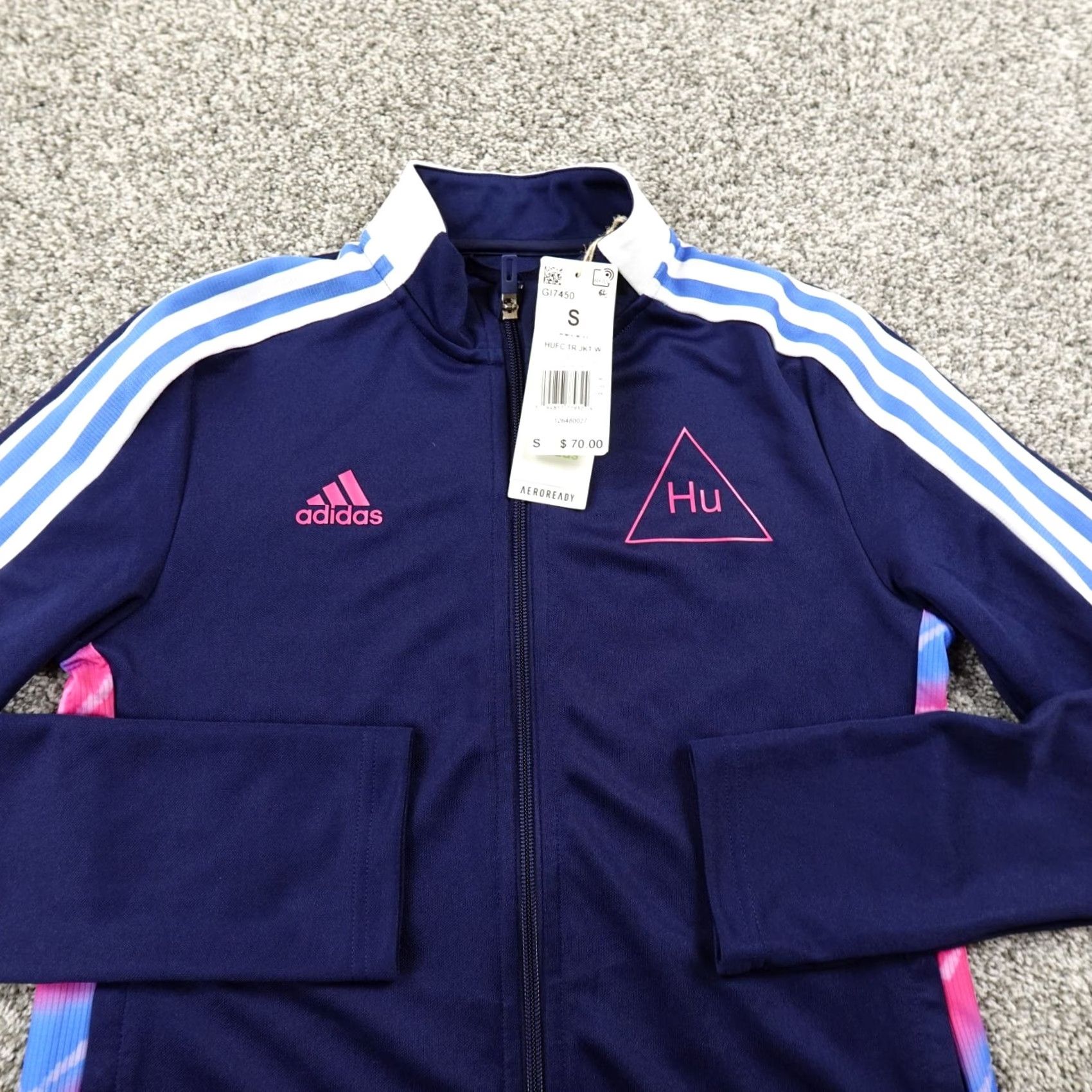 Adidas adidas Jacket Womens S Blue Pharrell Williams Human Race Aeroready Full Zip TracK Size S / US 4 / IT 40 - 4 Thumbnail