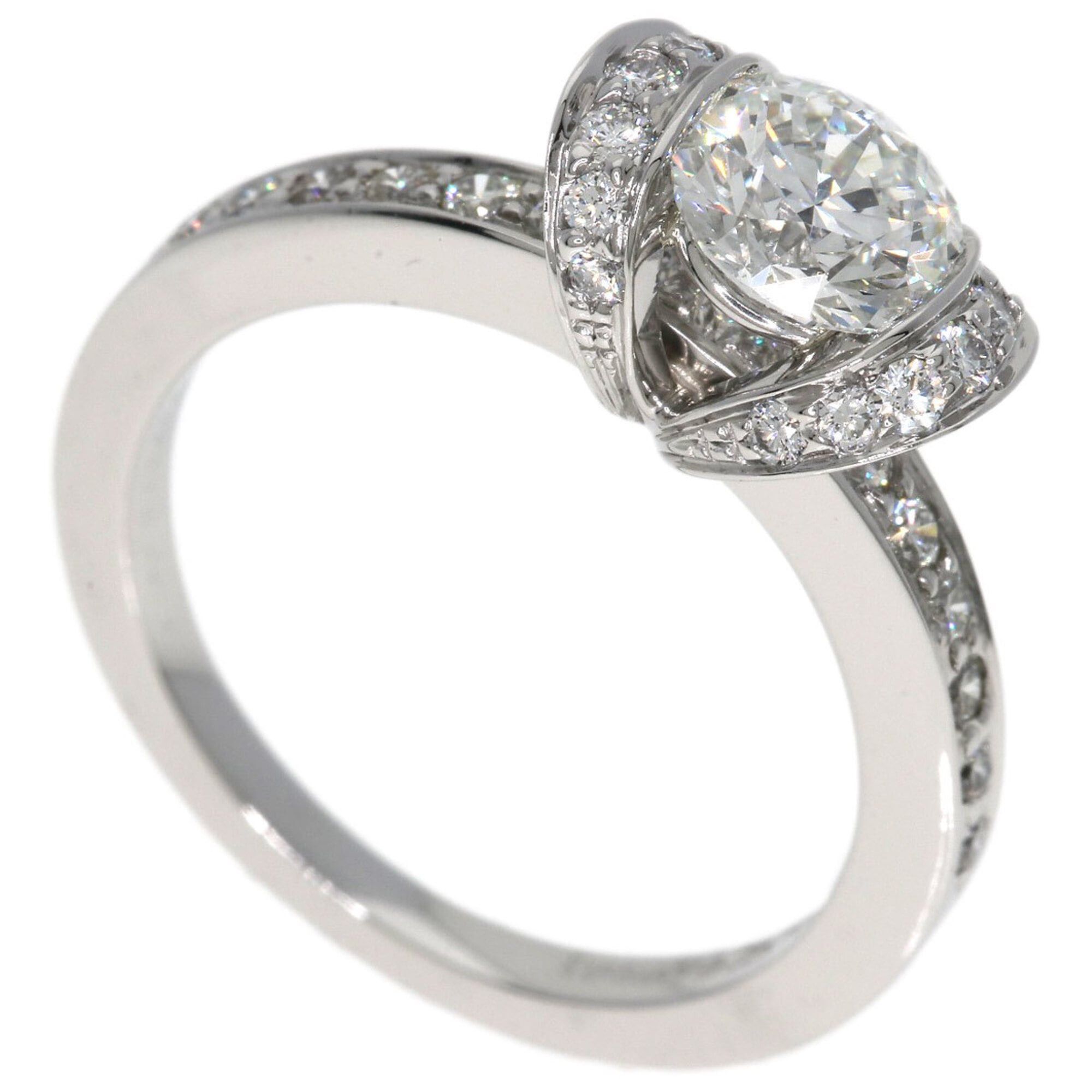 Tiffany & Co. Tiffany & Co. Ribbon Diamond Ring, Platinum PT950, Women's Ring. Size ONE SIZE - 1 Thumbnail