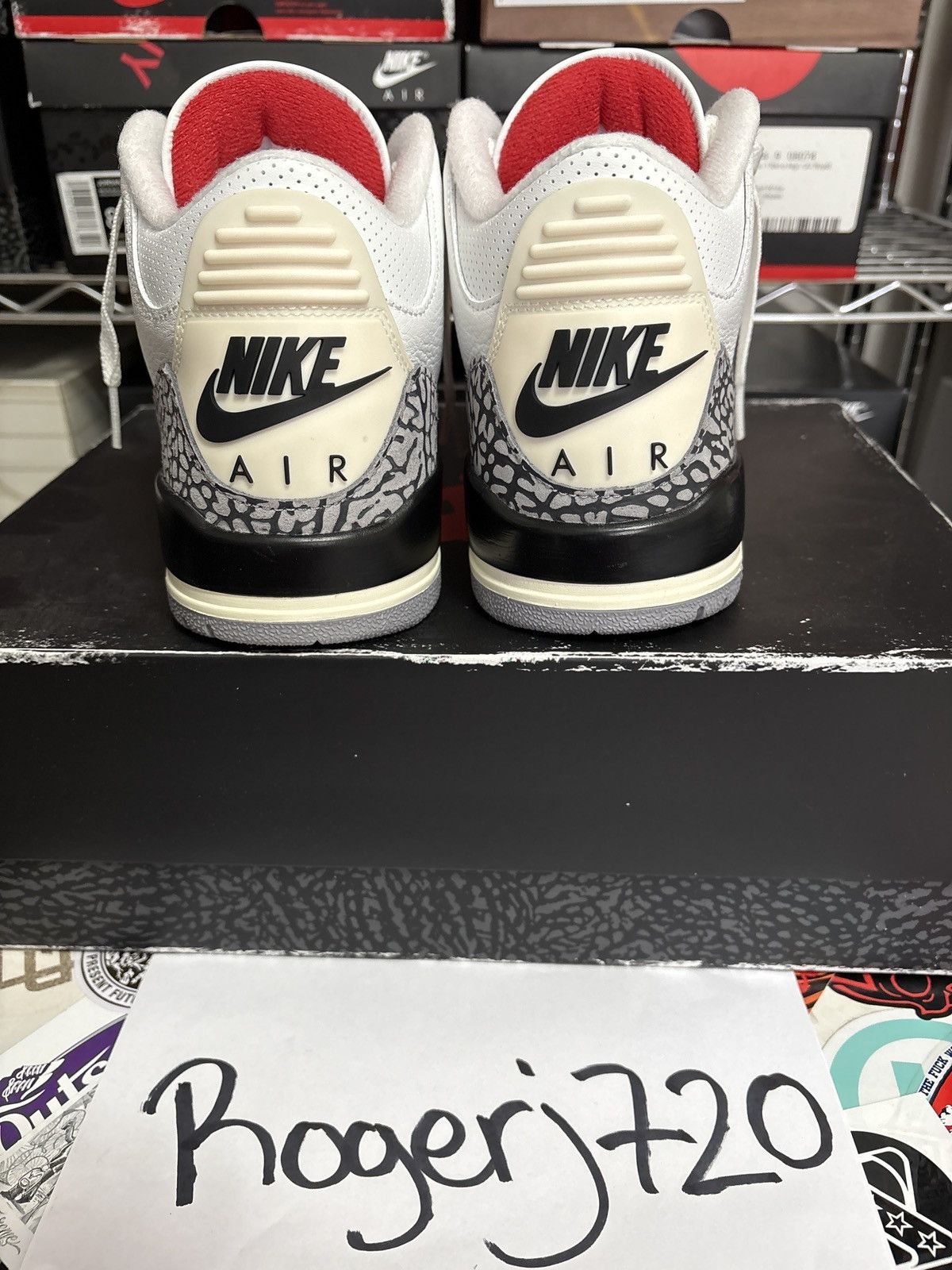 Jordan Brand Air Jordan White Cement 3 (Reimagined) Size US 8 / EU 41 - 2 Thumbnail