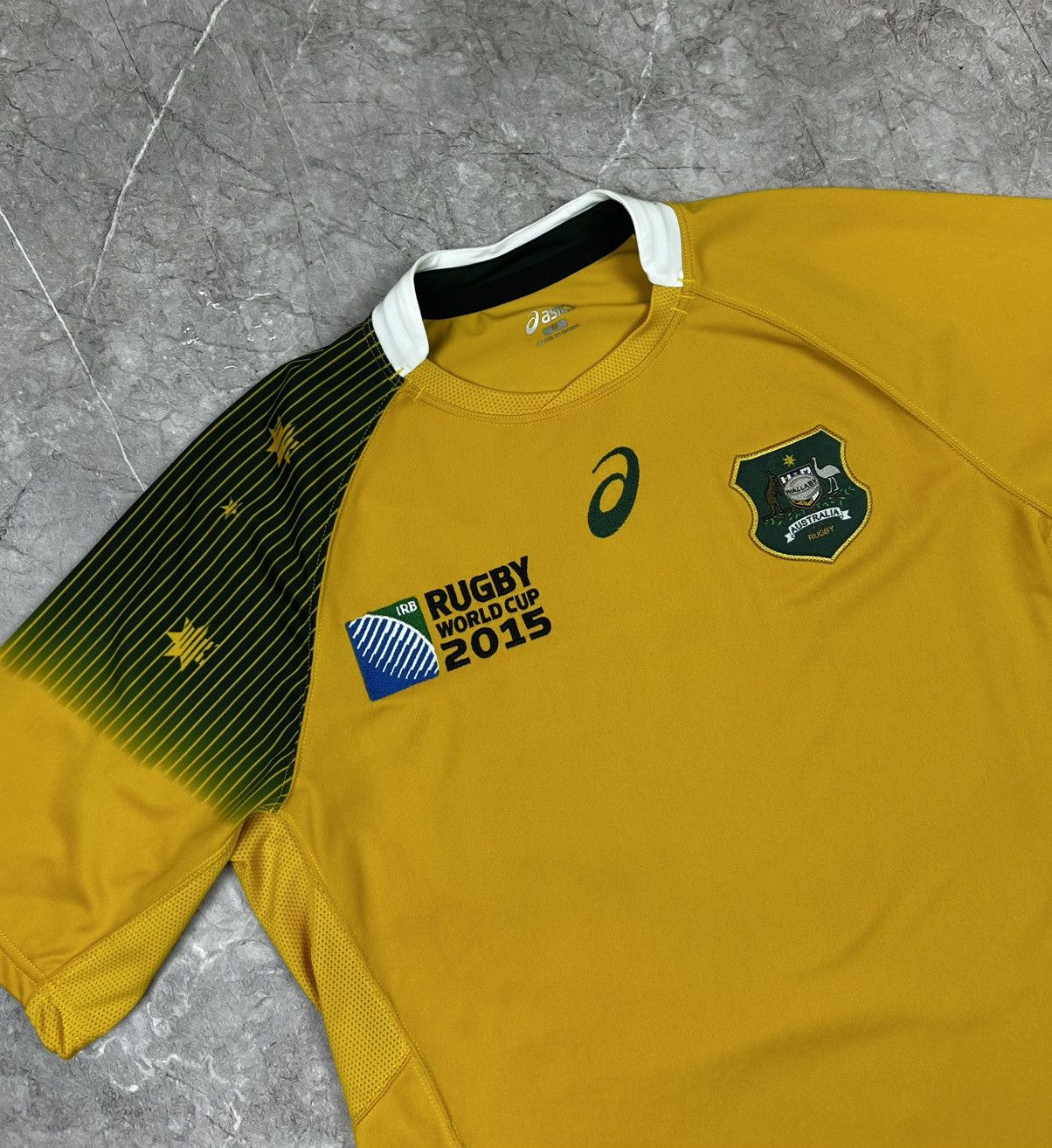 Asics ASICS AUSTRALIA WALLABY WORLD CUP 2015 RUGBY JERSEY RARE Y2K Size US M / EU 48-50 / 2 - 3 Thumbnail