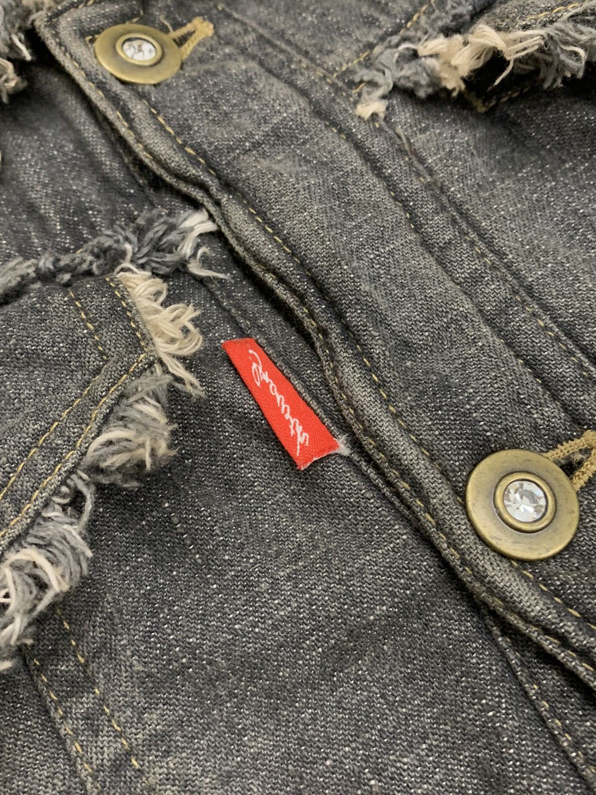 In The Attic Growth LGB Pearl Button In The Attic Fur Denim Size US S / EU 44-46 / 1 - 7 Thumbnail