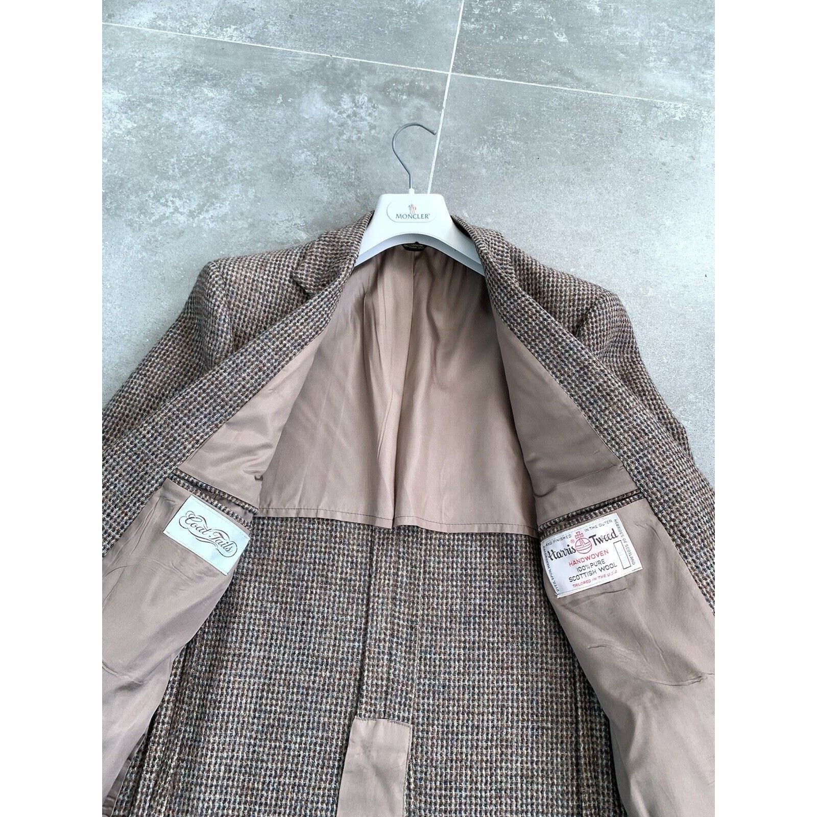 Harris Tweed × Vintage Men's HARRIS TWEED MADE IN USA Sport Blazer Jacket EU 48 M Size 48R - 23 Thumbnail