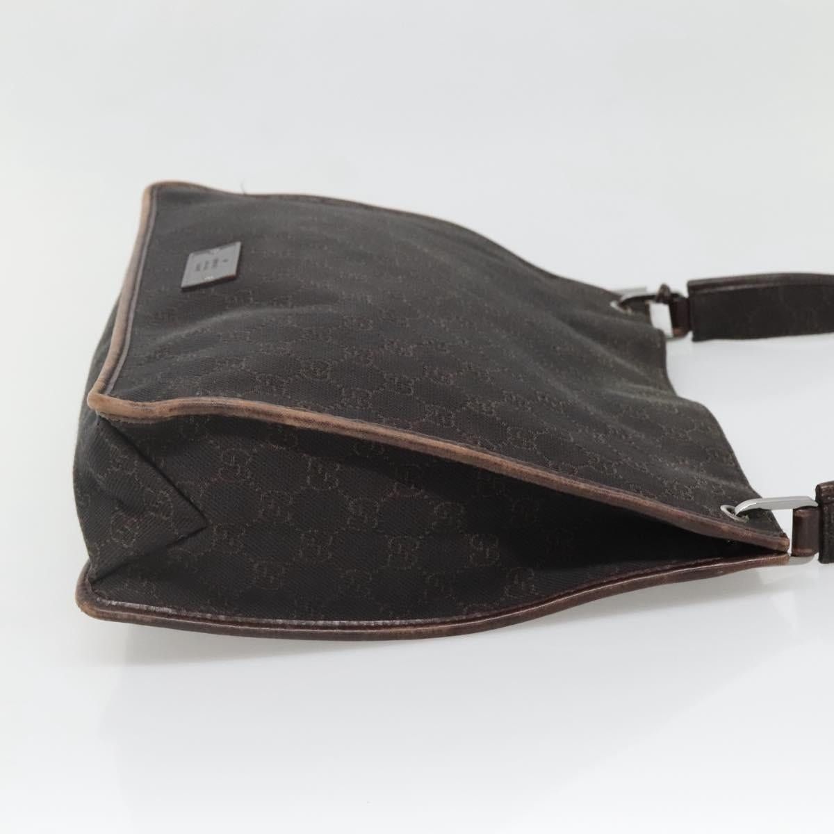 Gucci GUCCI GG Canvas Shoulder Bag Dark Brown Size ONE SIZE - 5 Thumbnail