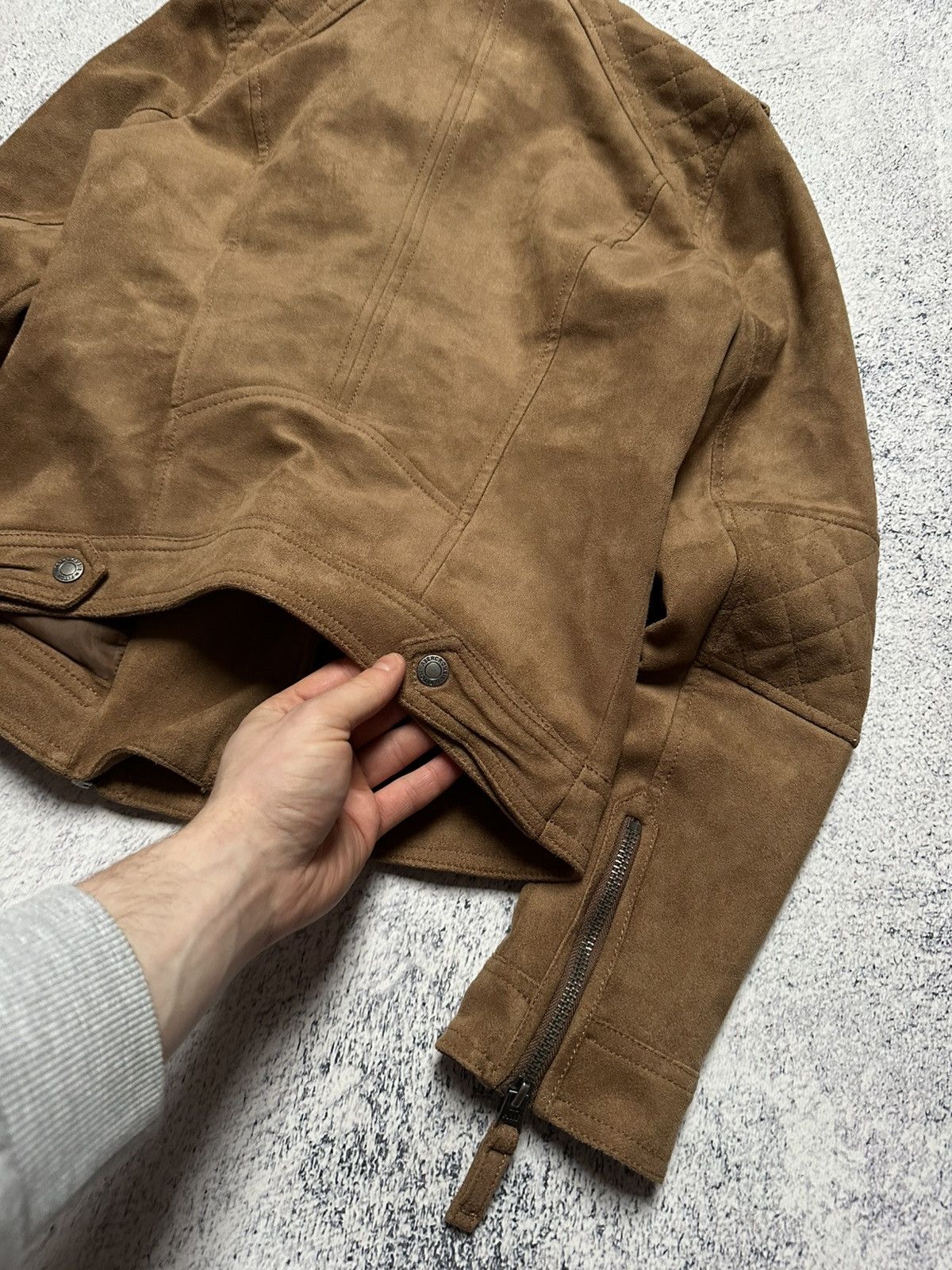Abercrombie & Fitch Y2K Biker Jacket Style Rick Owens Opium Size S / US 4 / IT 40 - 13 Thumbnail