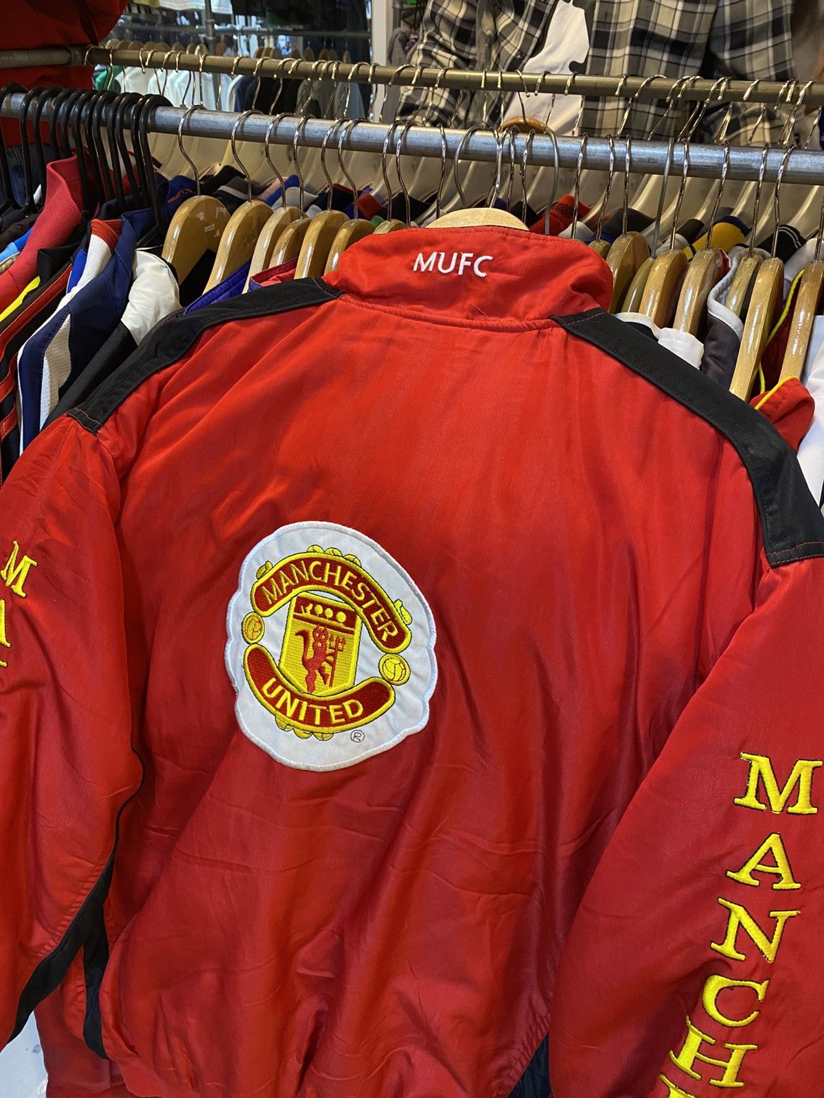 Other Vintage Y2K Manchester United Bomber Jacket Size US XL / EU 56 / 4 - 4 Thumbnail