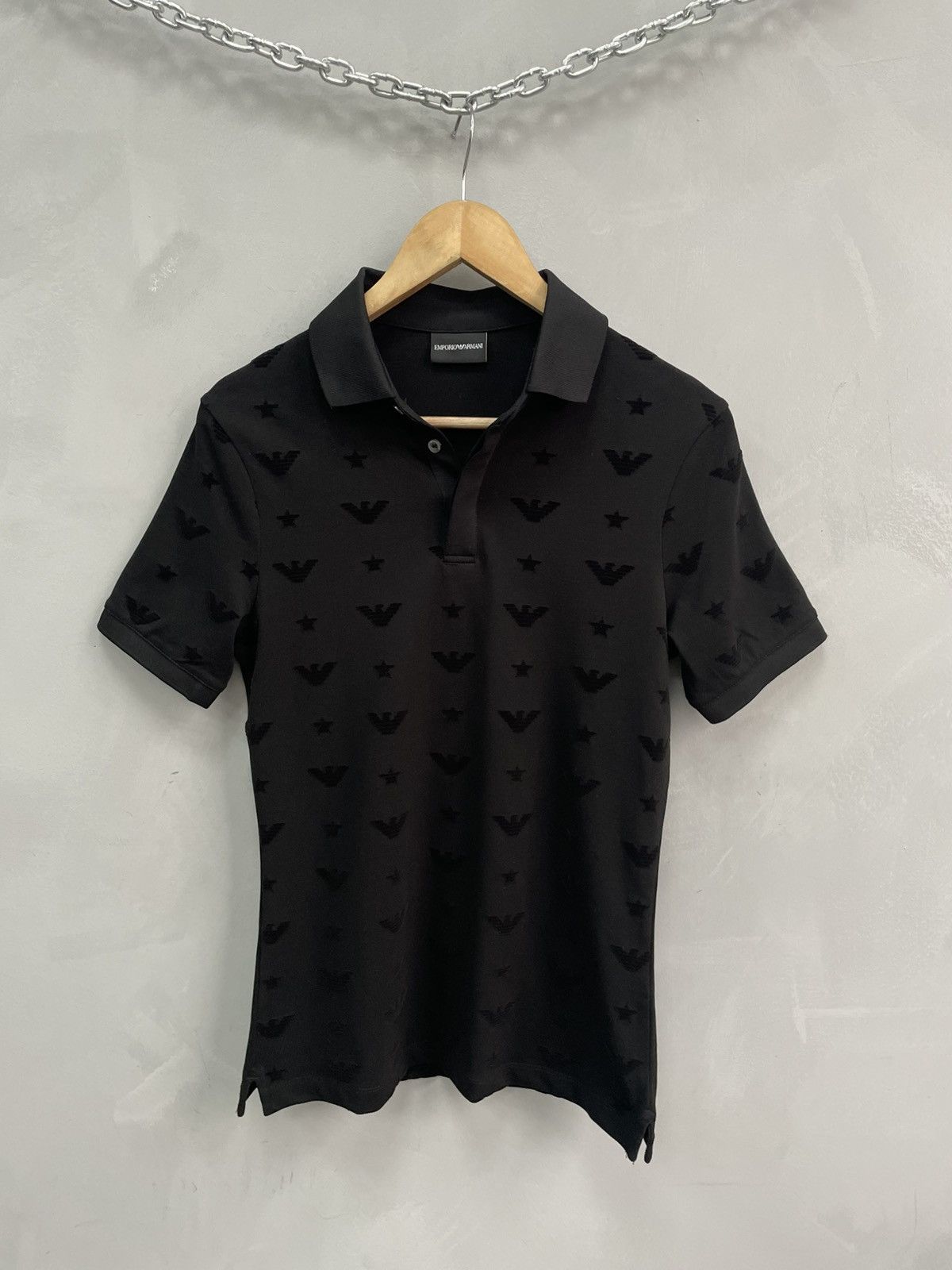Armani Emporio Armani monogram polo jersey long sleeve Size US XS / EU 42 / 0 - 1 Thumbnail