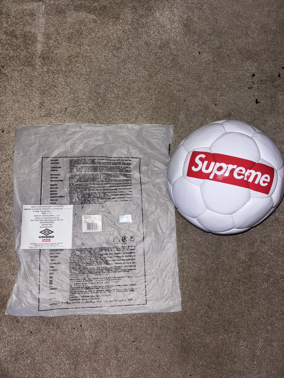 Supreme × Umbro Supreme Umbro Soccer Ball | Grailed