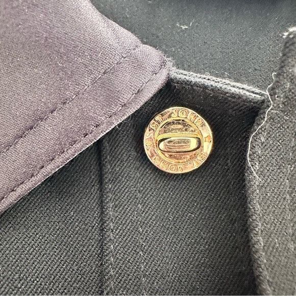 St. John St. John by Marie Gray Black Snap Button Women’s Blazer Jack Size L / US 10 / IT 46 - 4 Thumbnail