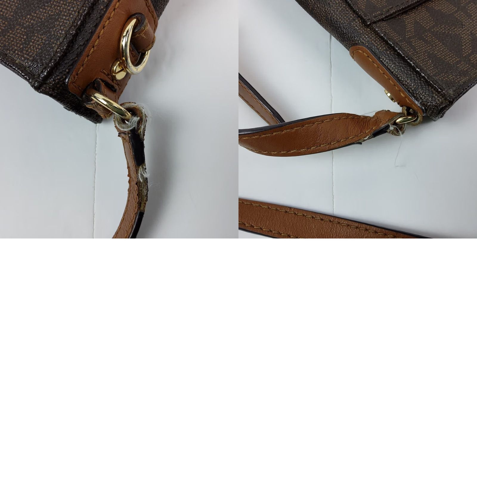 Michael Kors Michael Kors Crossbody Shoulder Bag Purse Women's Leather Brown Medium MK Shoulder Bag Ladies 11x9x3 Size ONE SIZE - 9 Thumbnail