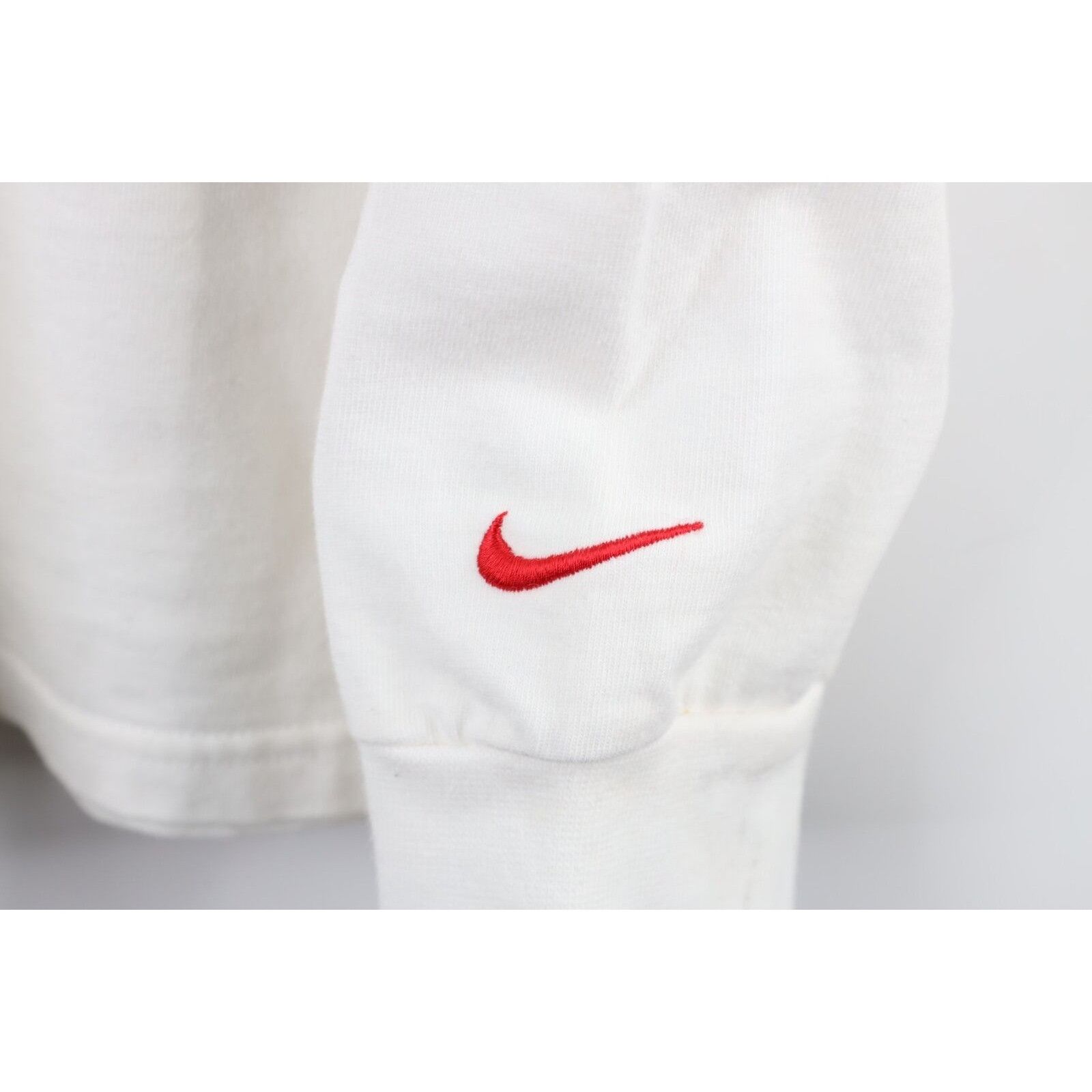 Nike × Vintage Vintage 90s Nike Detroit Red Wings Mock Neck T-Shirt Size US M / EU 48-50 / 2 - 4 Thumbnail