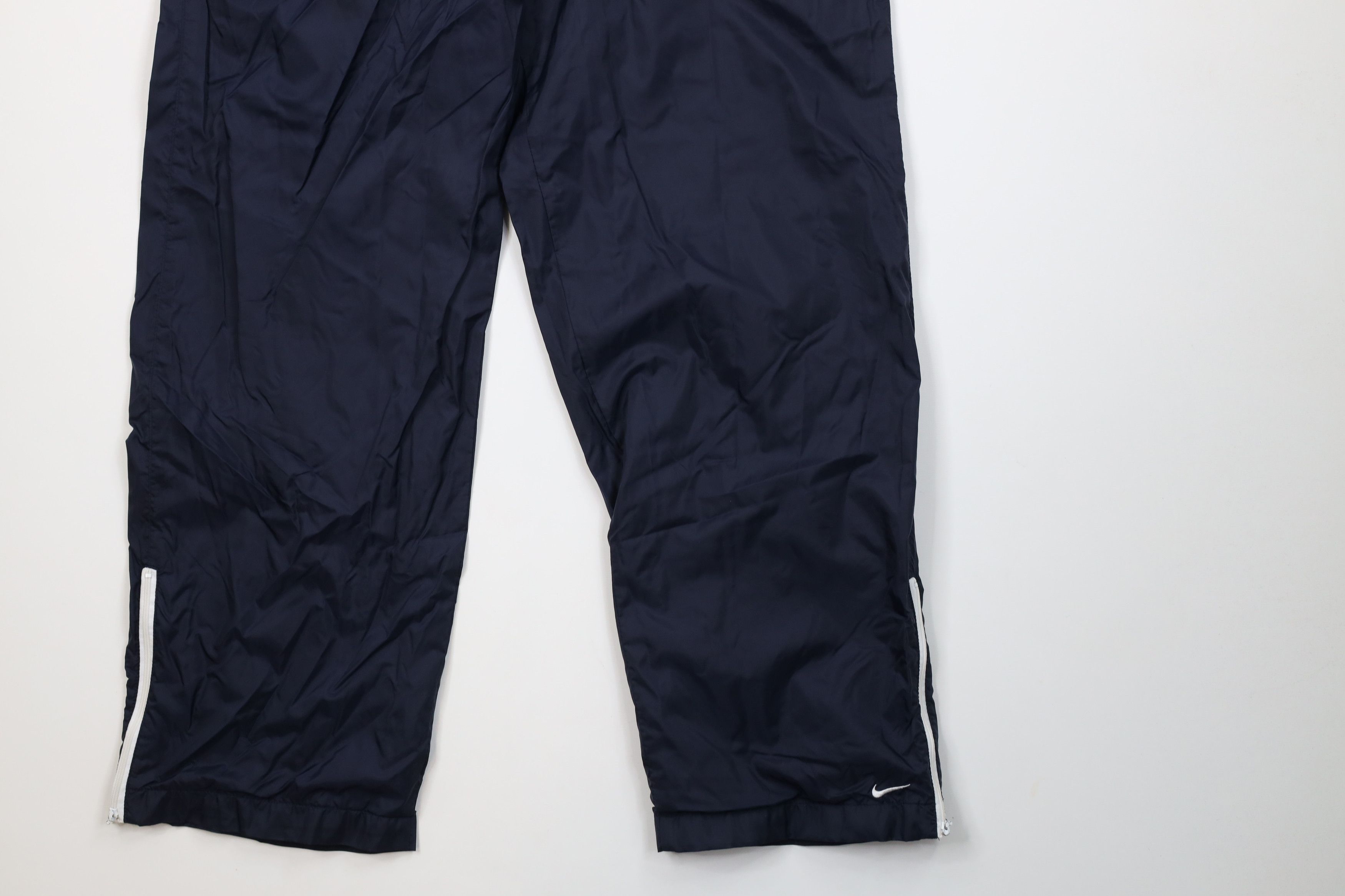 Nike Vintage 90s Nike Scott Mini Swoosh Lined Wide Leg Pants Blue Size 30" / US 8 / IT 44 - 4 Thumbnail