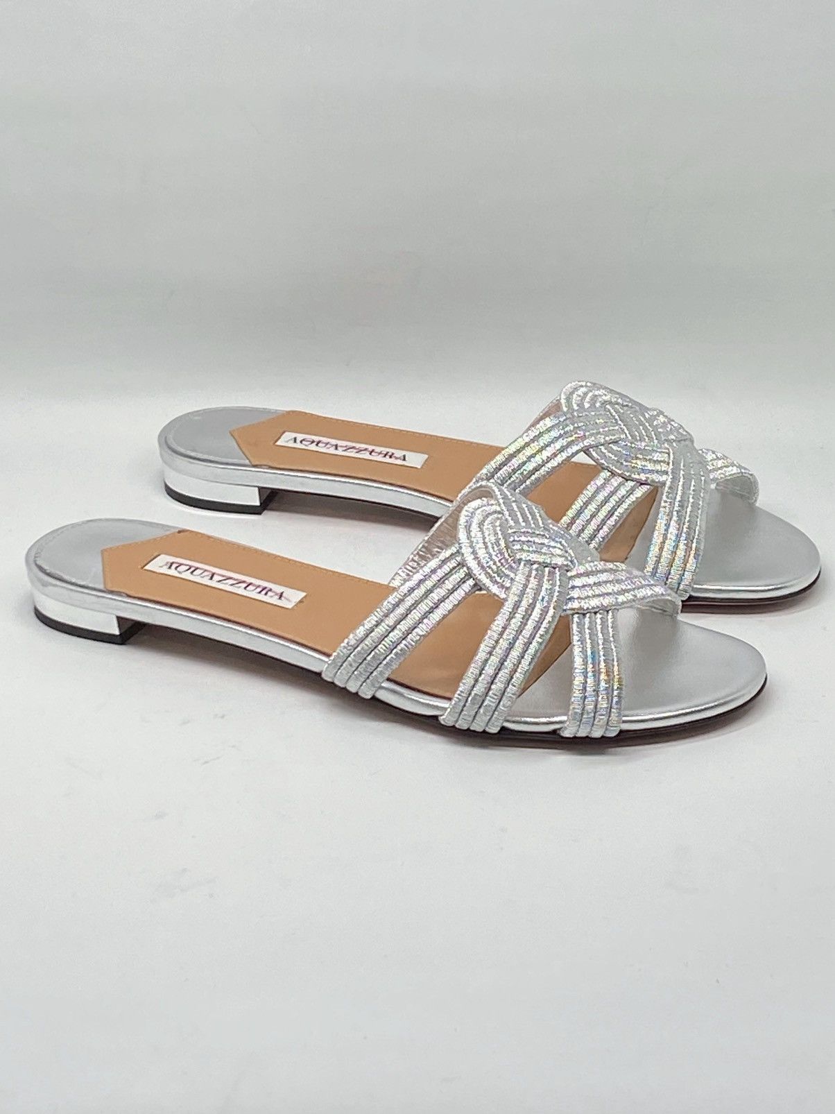 Aquazzura Aquazzura Felix Leather Sandals size 37.5 Size US 7.5 / IT 37.5 - 3 Thumbnail