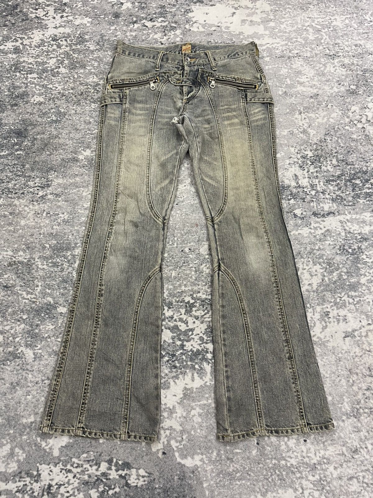 JACKROSE Jack Rose Sick Distressed Flare Jeans s6 | Grailed
