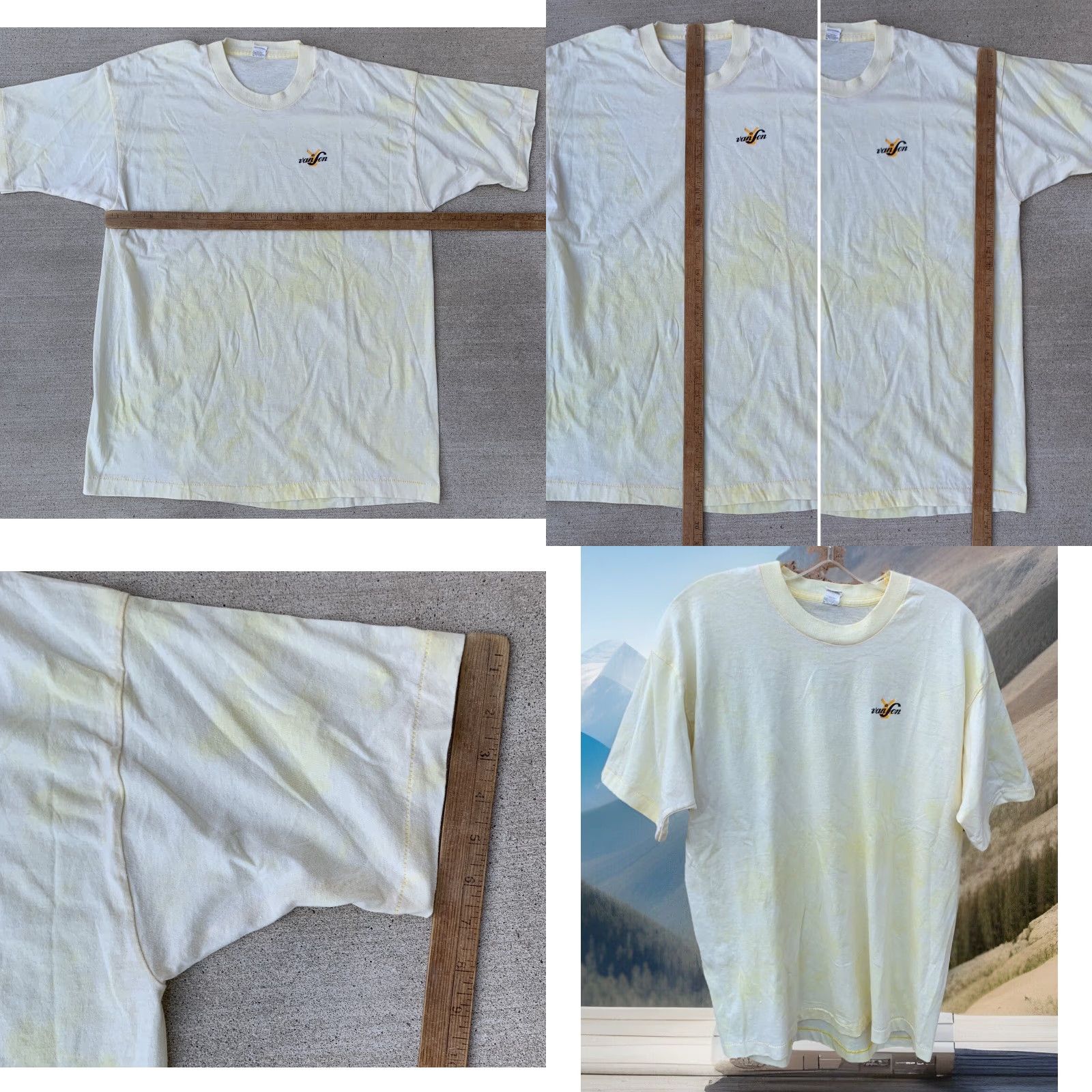 Vintage VINTAGE Screen Stars T Shirt Graphic Tee Short Sleeve XL Unisex Yellow 1980s Windmill Graphic Shirt Size US XL / EU 56 / 4 - 11 Thumbnail