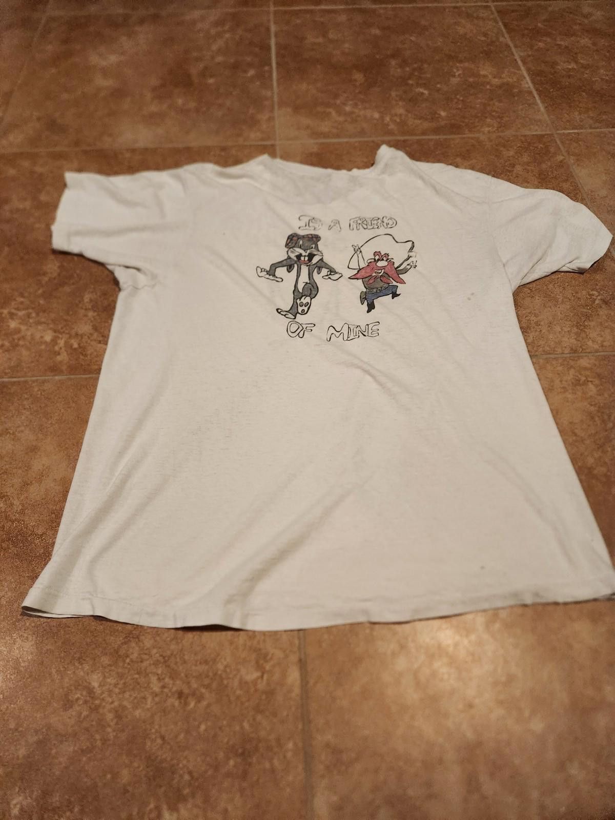 Vintage RARE Vintage 90s Taz And Bugs Looney Tunes Shirt Size XL Size US XL / EU 56 / 4 - 2 Thumbnail