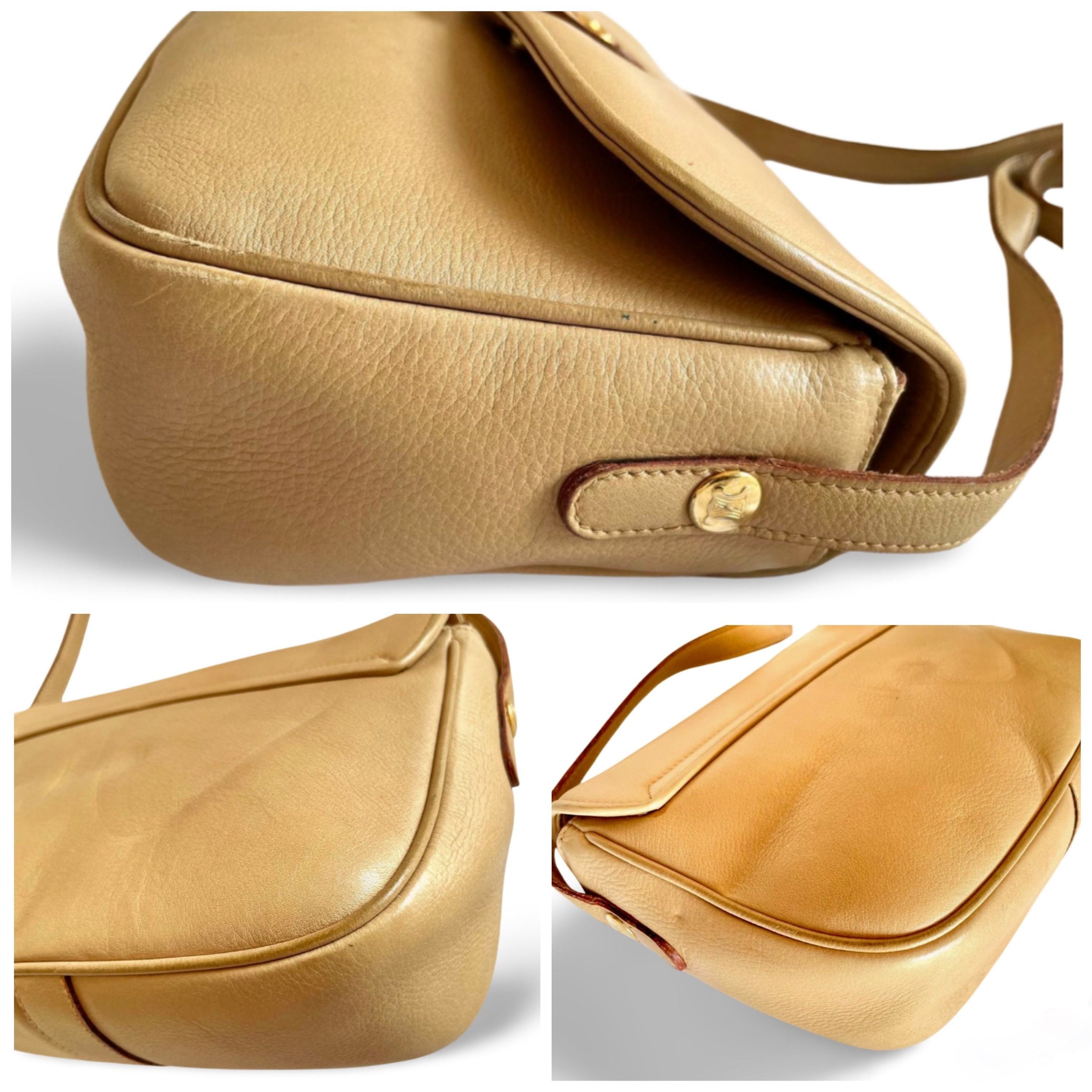 Celine Vintage Celine beige leather shoulder bag with Triomphe Size ONE SIZE - 8 Thumbnail