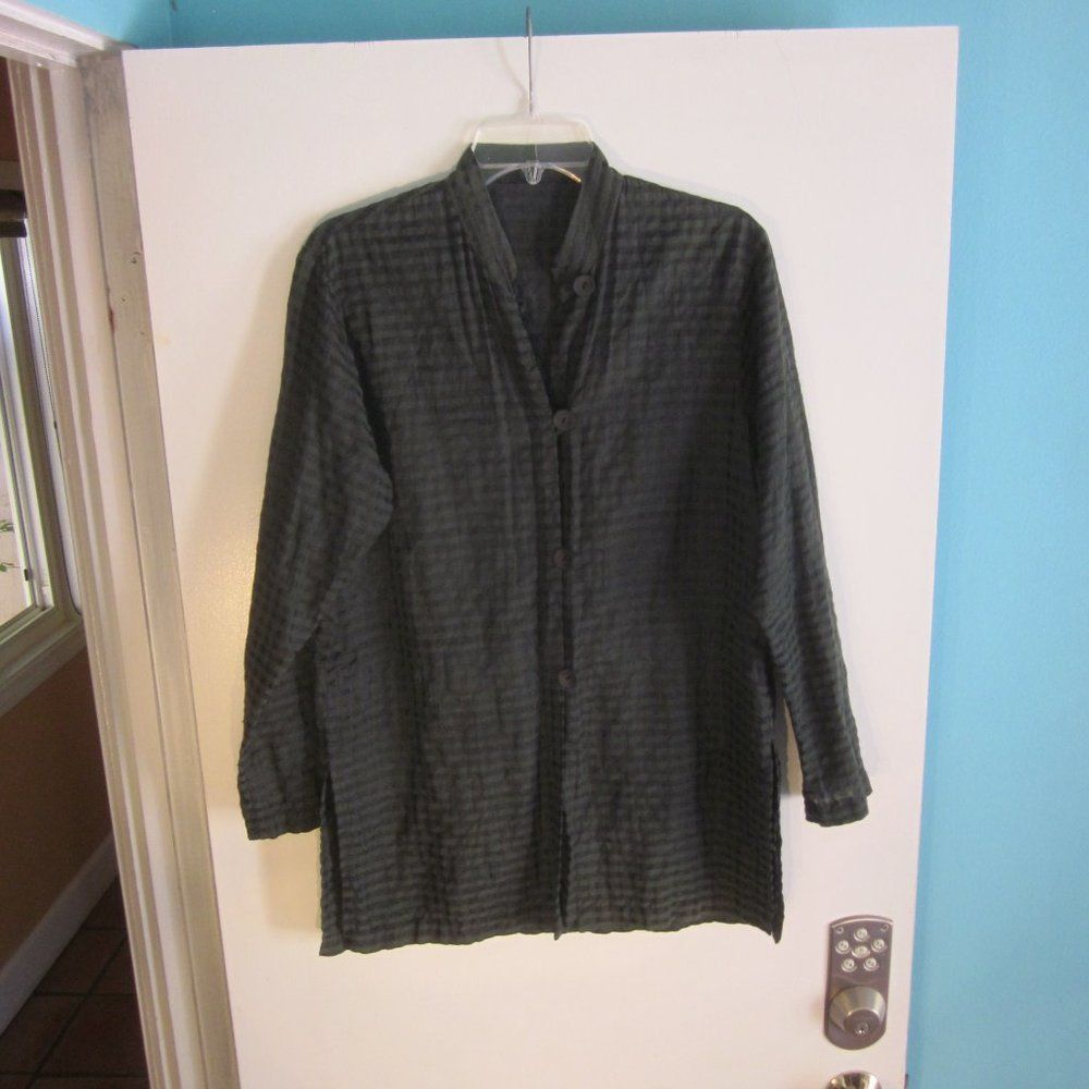 Habitat Cut Loose Dark Green Silk Tunic Womens Size XS Size XS / US 0-2 / IT 36-38 - 6 Thumbnail