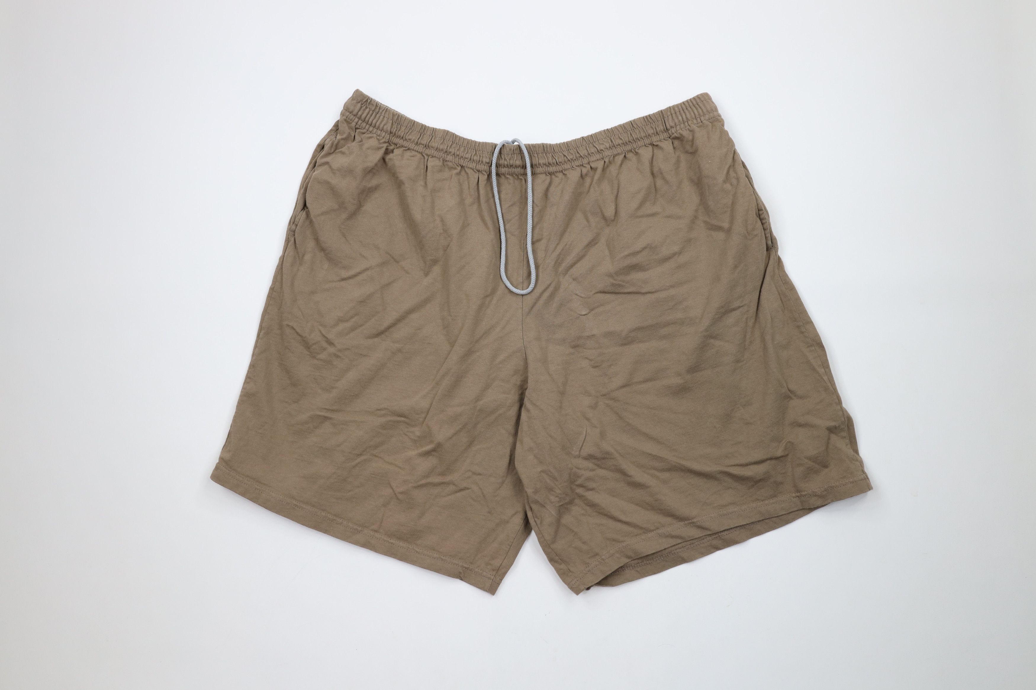 Vintage Vintage 90s Y2K Streetwear Cotton Above Knee Shorts Khaki Size US 40 / EU 56 - 1 Thumbnail