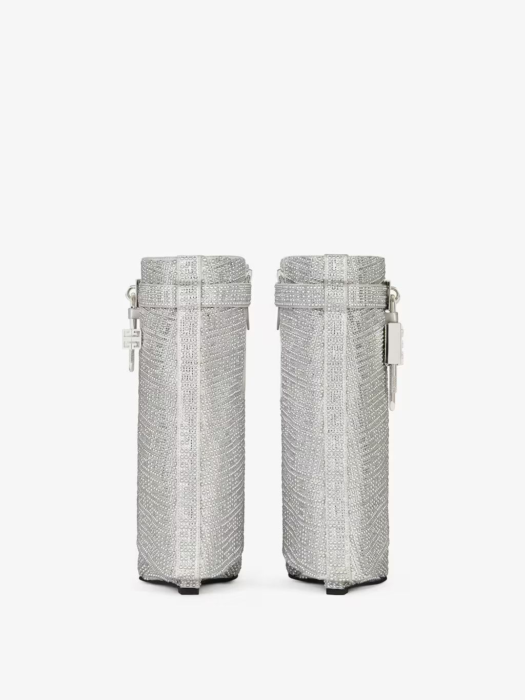 Givenchy o1srvl11e0525 Shark Lock Ankle Boots 90mm in Silver Size US 10.5 / IT 40.5 - 4 Thumbnail
