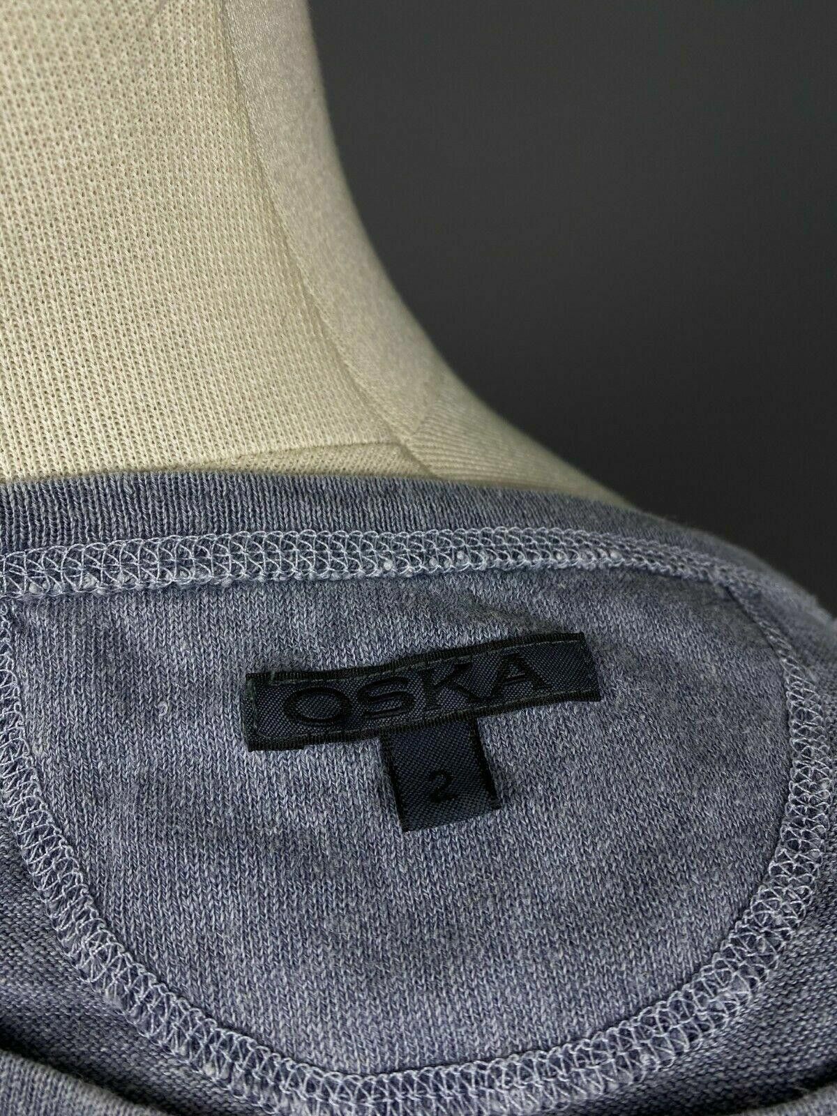Oscar De La Renta Men Oska Blue Striped Crew Neck Jumper Pullover Size 2 Size XS / US 0-2 / IT 36-38 - 9 Thumbnail
