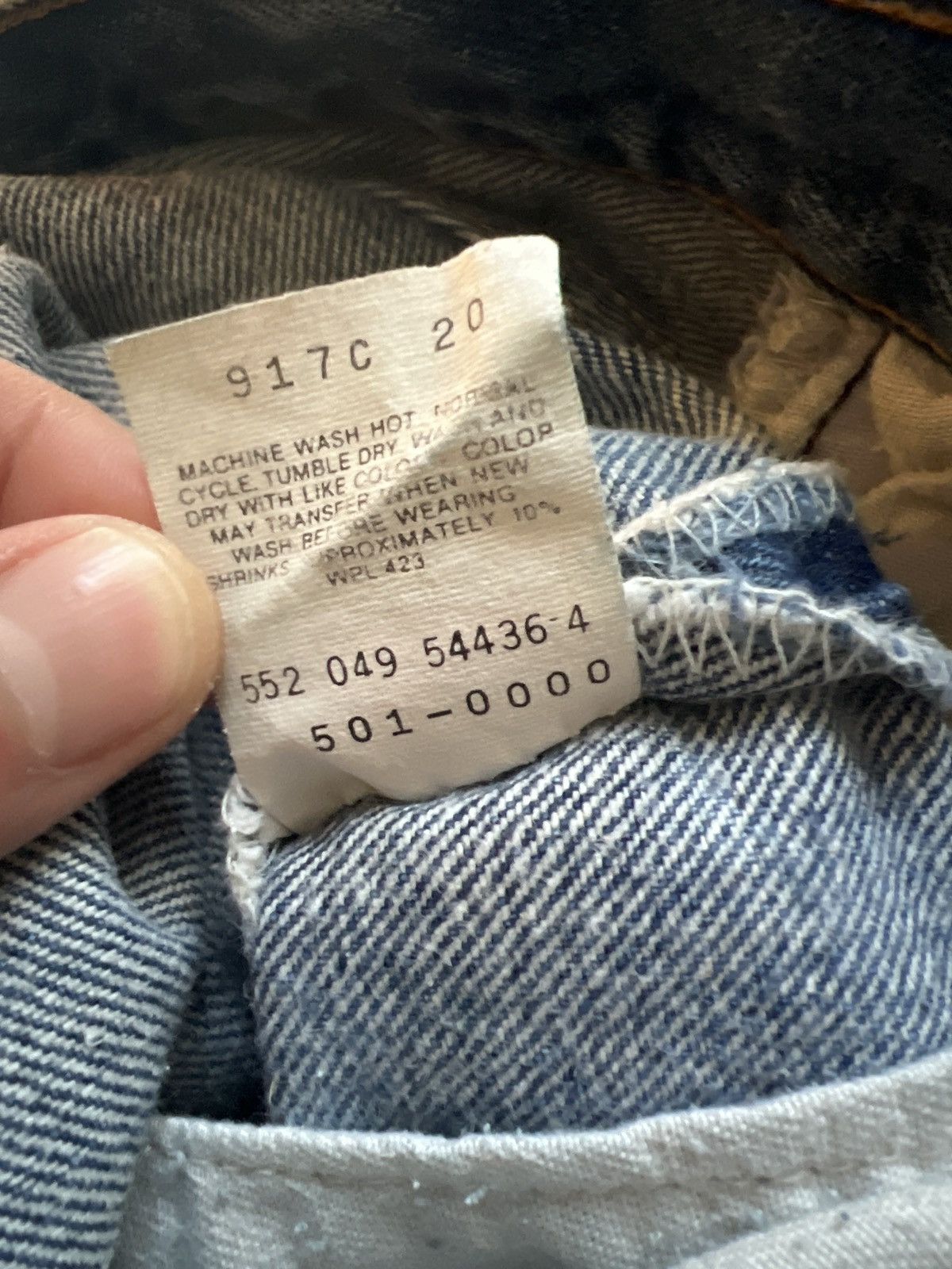 Levi's Levis 501 33x34 vintage denim jeans xx made in usa blue Size US 33 - 5 Thumbnail