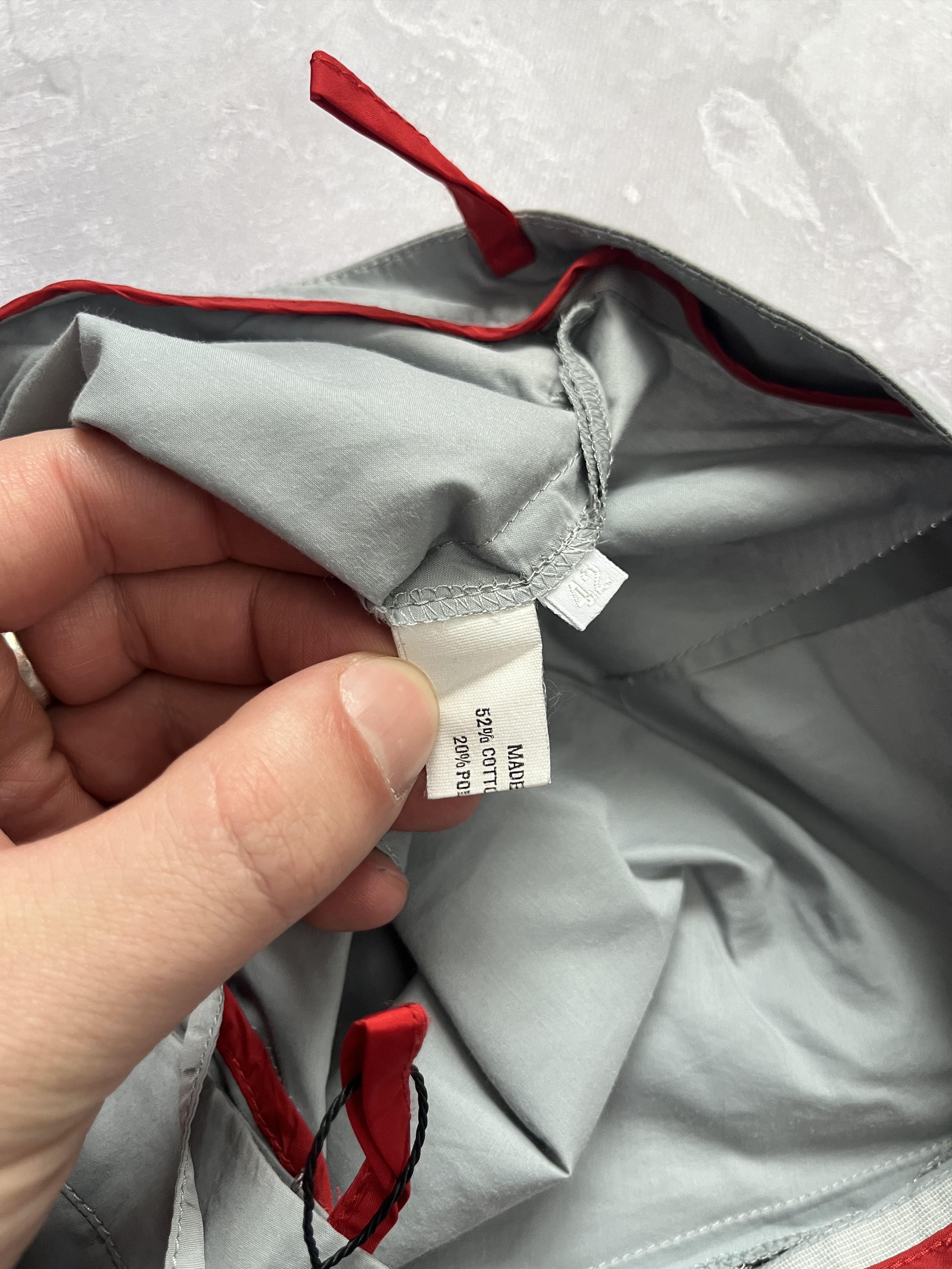 Prada Prada Lightweight Pants Cotton Nylon Gray Red Tab Size 28" / US 6 / IT 42 - 9 Thumbnail