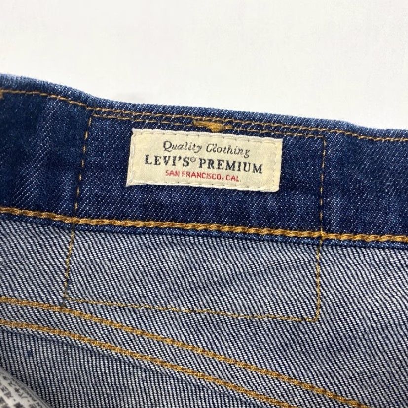 Levi's Levi's Premium 505 Jeans Mens 31x30 Blue Denim Straight Leg Stretch Big E Tab Size US 31 - 7 Thumbnail