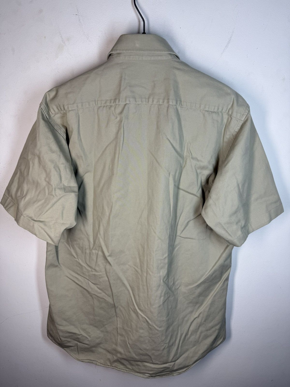 Yves Saint Laurent Beige YSL Shirt Short Sleeve Button Up Collar Vintage Y2K Size US M / EU 48-50 / 2 - 13 Thumbnail