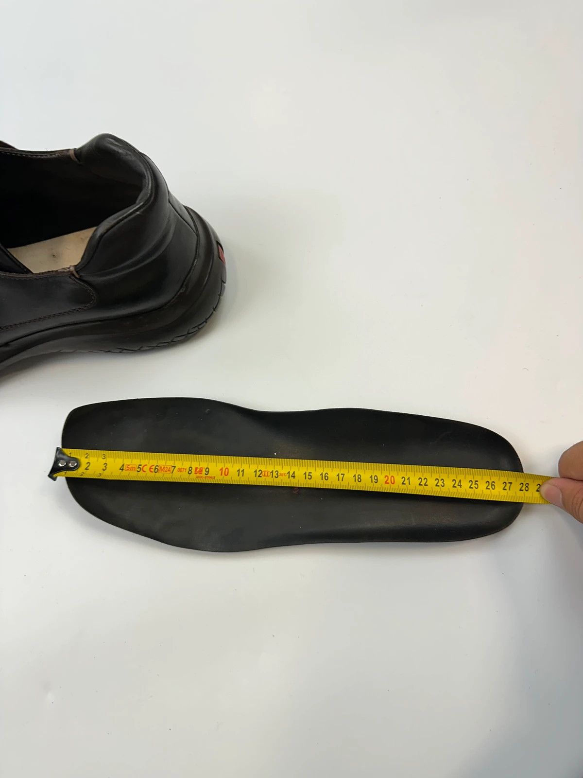 Prada Prada Sport FW1999 Black Leather Derby Vibram Puddle Sole Size US 9.5 / EU 42-43 - 16 Thumbnail