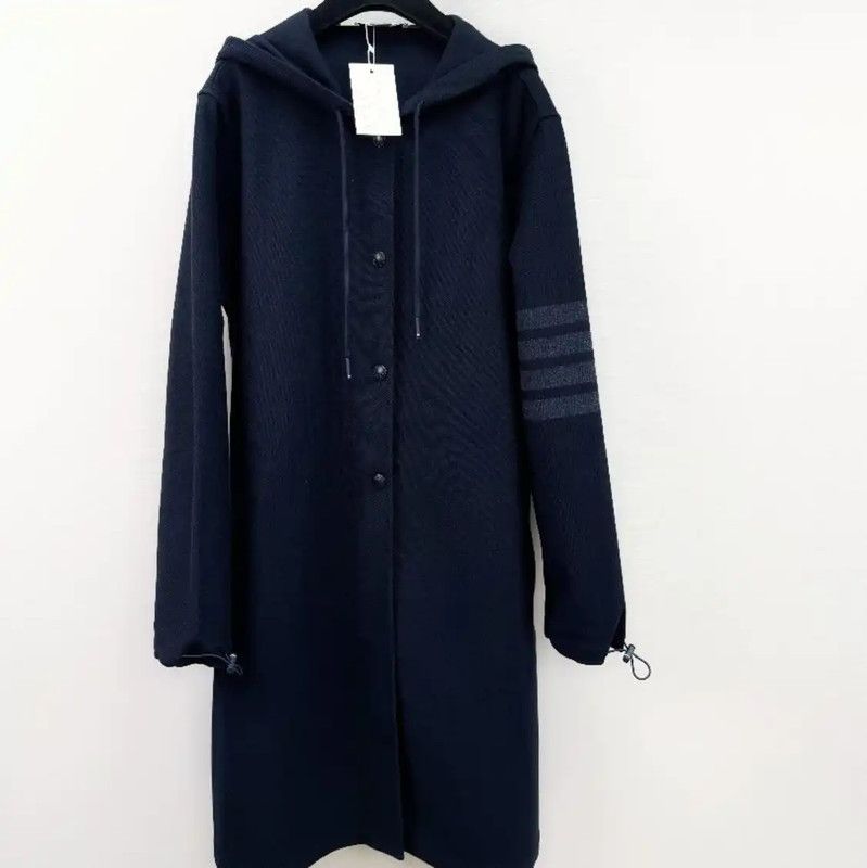 Thom Browne Thom Browne Blue Cotton Women's Coat 0089 Size M / US 6-8 / IT 42-44 - 1 Thumbnail