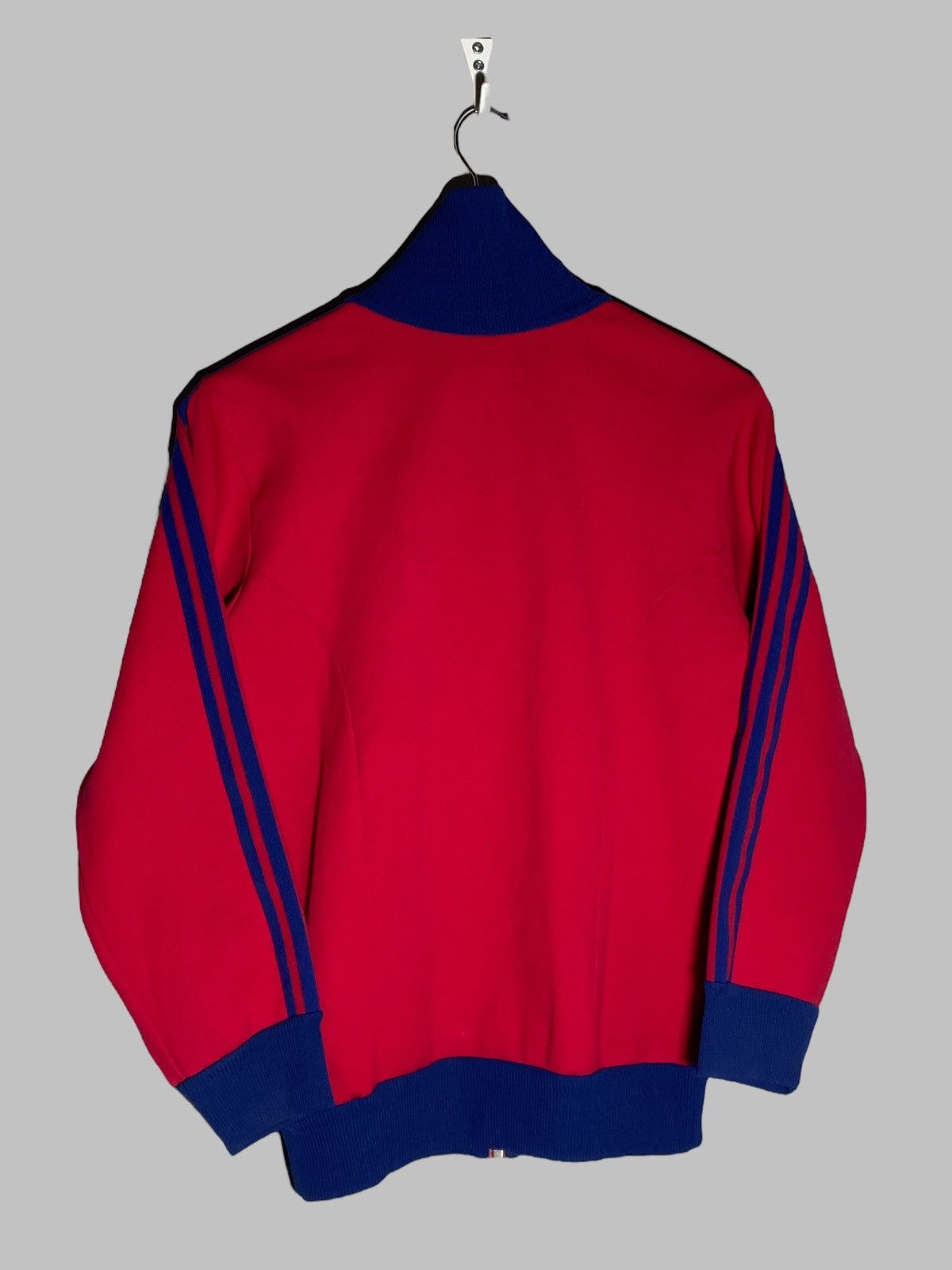 Vintage Vintage 60s 70s Adidas Track Jacket Red Made in West Germany Size US M / EU 48-50 / 2 - 2 Thumbnail