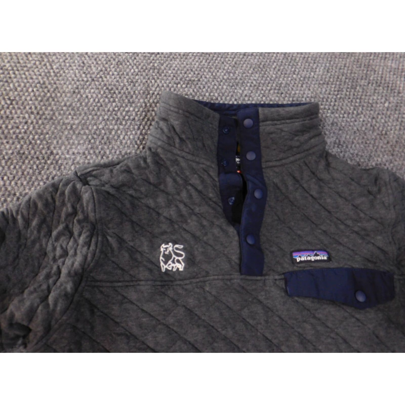 Patagonia Patagonia Sweater Women Small Gray Pullover Mock Neck Fleece Pockets Logo Stretch Outdoor Size S / US 4 / IT 40 - 4 Thumbnail