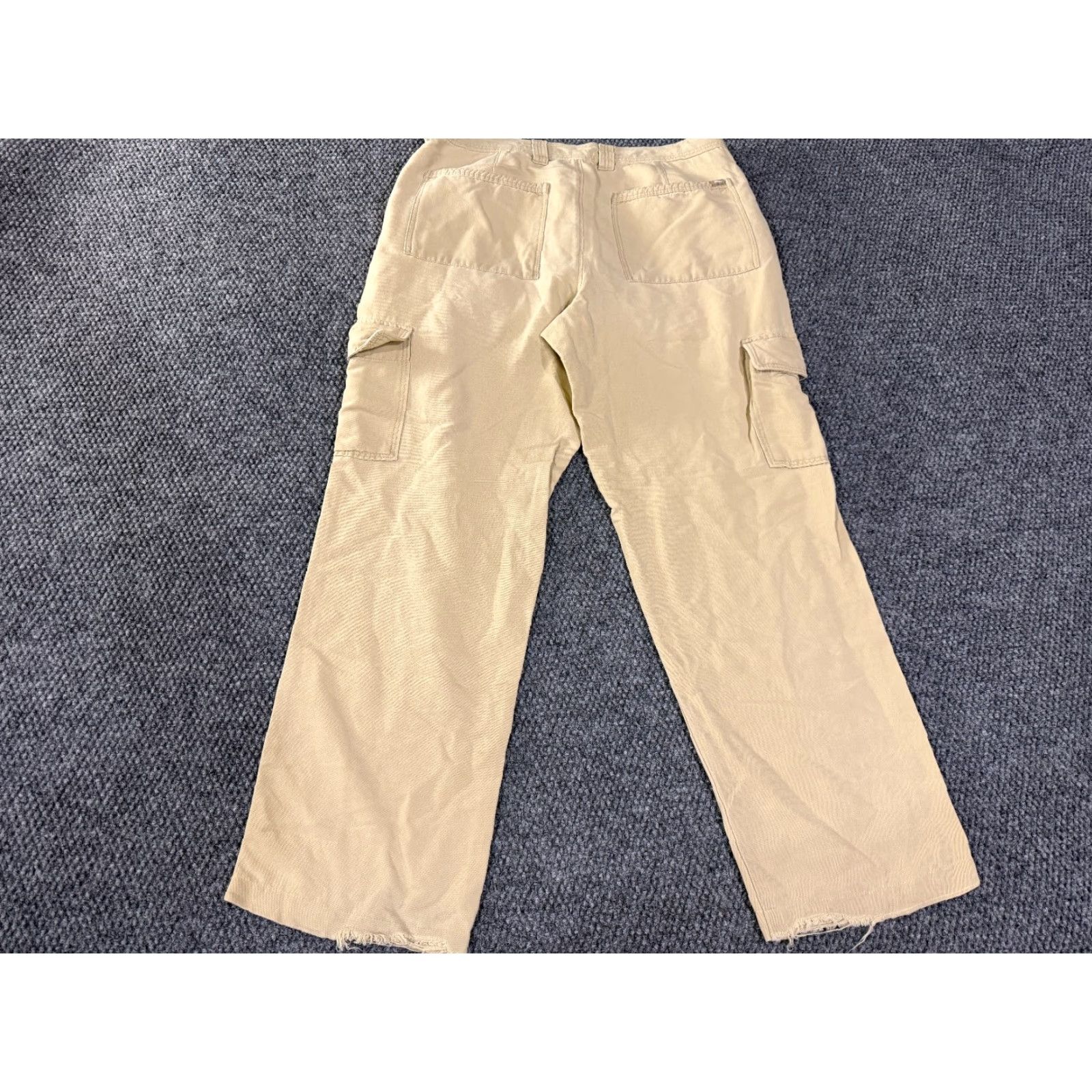 Tommy Bahama Tommy Bahama Pants Mens 32X30 Chino Flat Front Cargo Casual Beige Beige Pockets Modern 32 in Inseam Mens Regular Straight Cotton Size US 30 / EU 46 - 7 Thumbnail