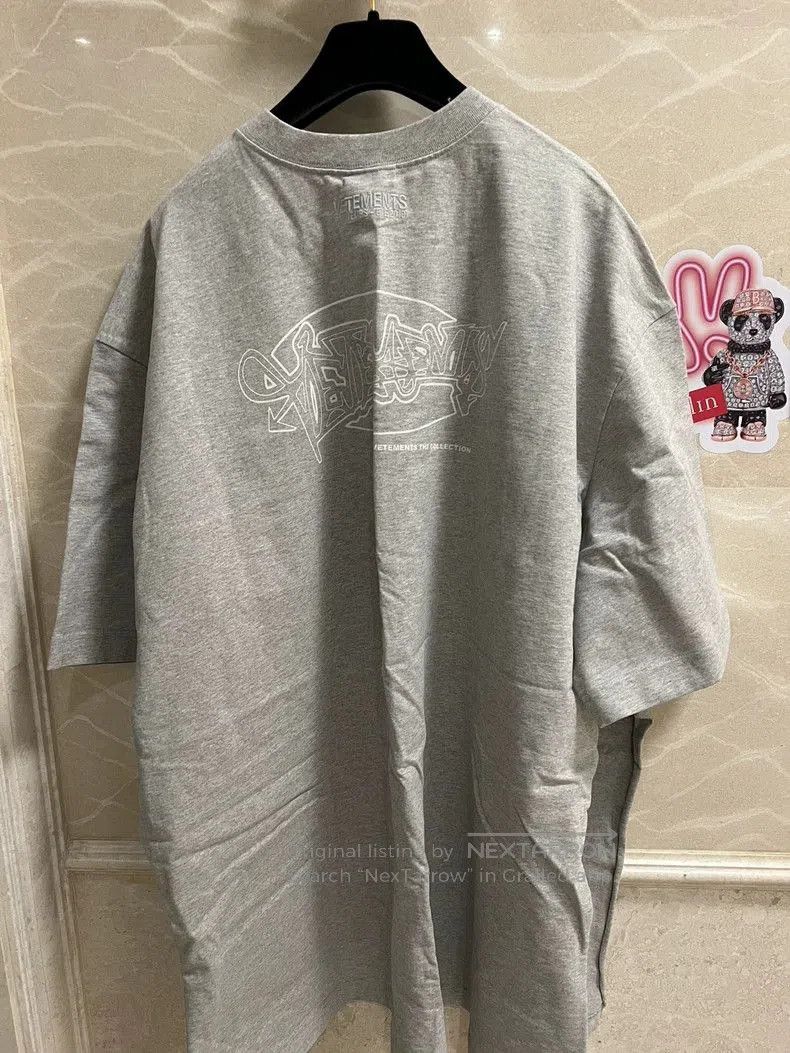 Vetements Vetements Gray Oversized Short-Sleeve T-Shirt S. Size US S / EU 44-46 / 1 - 2 Thumbnail
