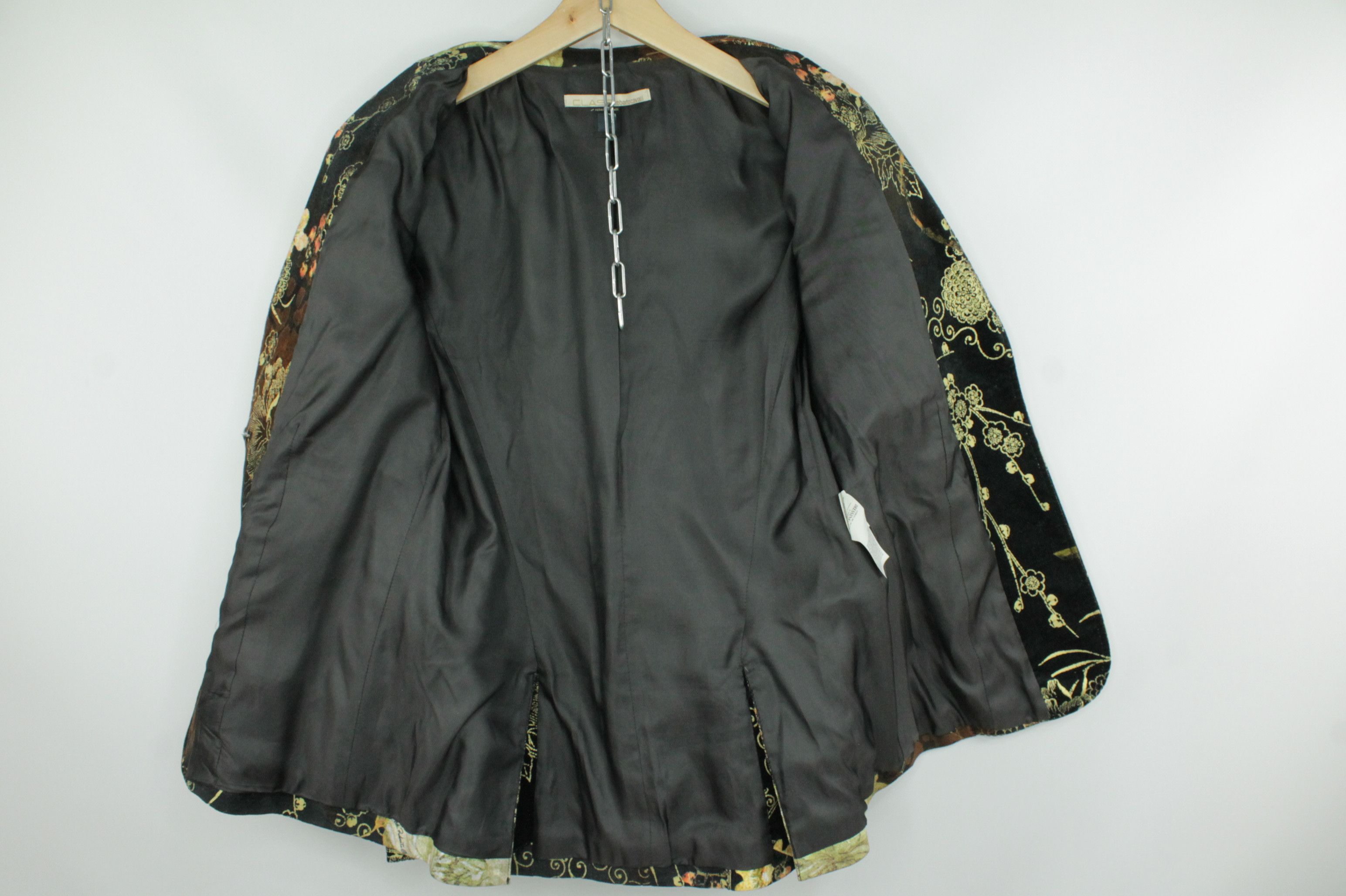 Roberto Cavalli Y2k Roberto Cavalli Class Floral Pattern Blazer Jacket Size L / US 10 / IT 46 - 8 Thumbnail