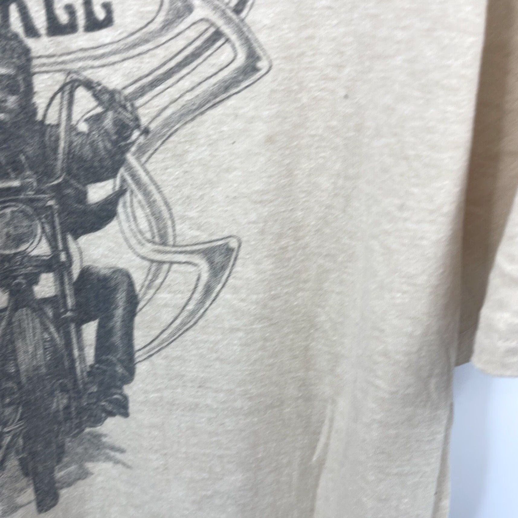 Lucky Brand VINTAGE Lucky Brand Men’s T-Shirt Short Sleeve Crew Neck Motorcycle Graphic Fall Summer Spring Winter Big & Tall XL Beige Casual Men Size US XL / EU 56 / 4 - 6 Thumbnail
