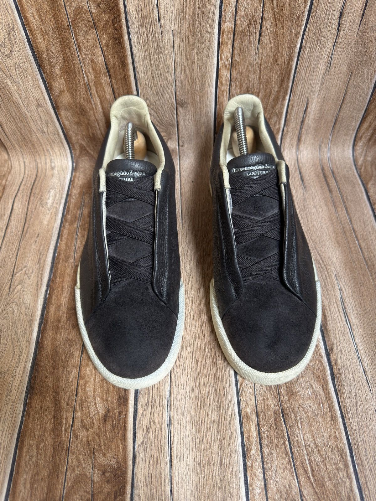 Ermenegildo Zegna Suede triplestitch trainers Size US 7 / EU 40 - 4 Thumbnail