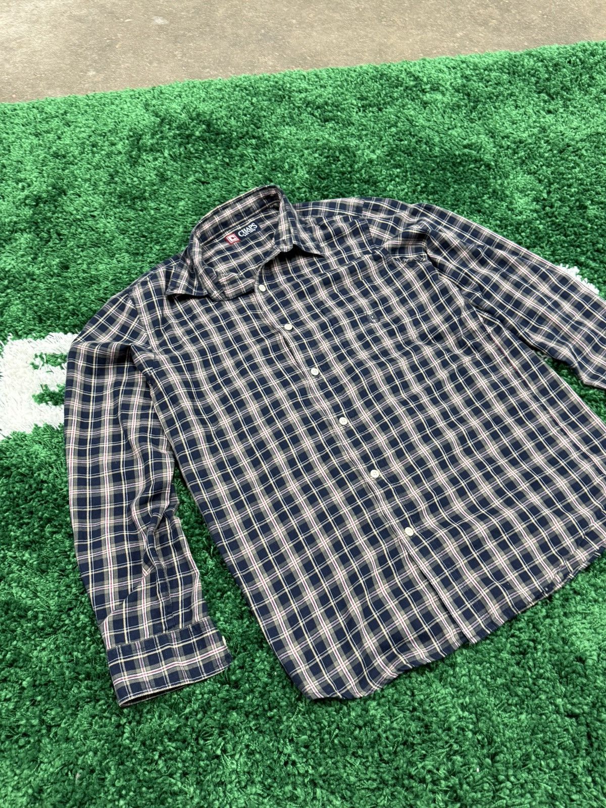 Chaps × Vintage Vintage Chaps Flannel Shirt Medium M Retro 90s Plaid Size US M / EU 48-50 / 2 - 2 Thumbnail