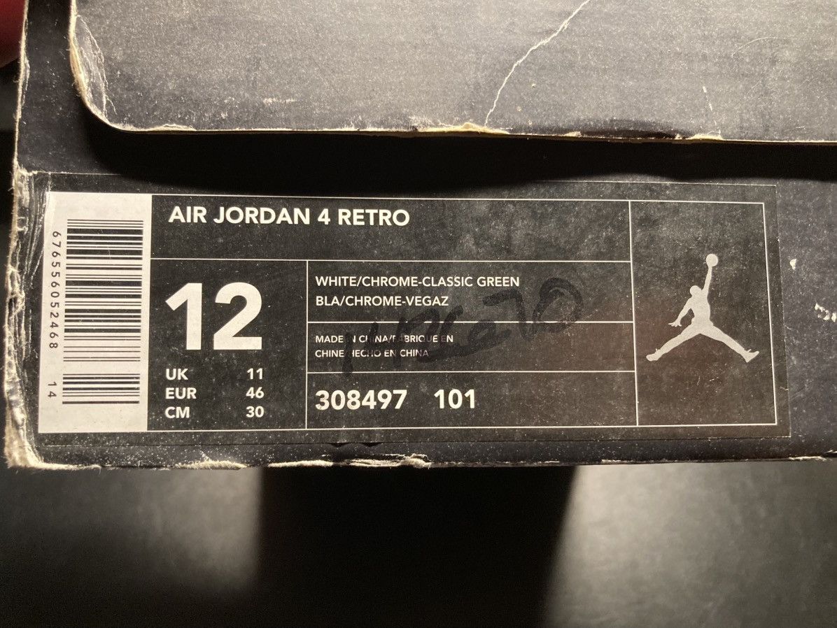 Jordan Brand Air Jordan retro 4 classic green 2004 Size US 12 / EU 45 - 8 Thumbnail