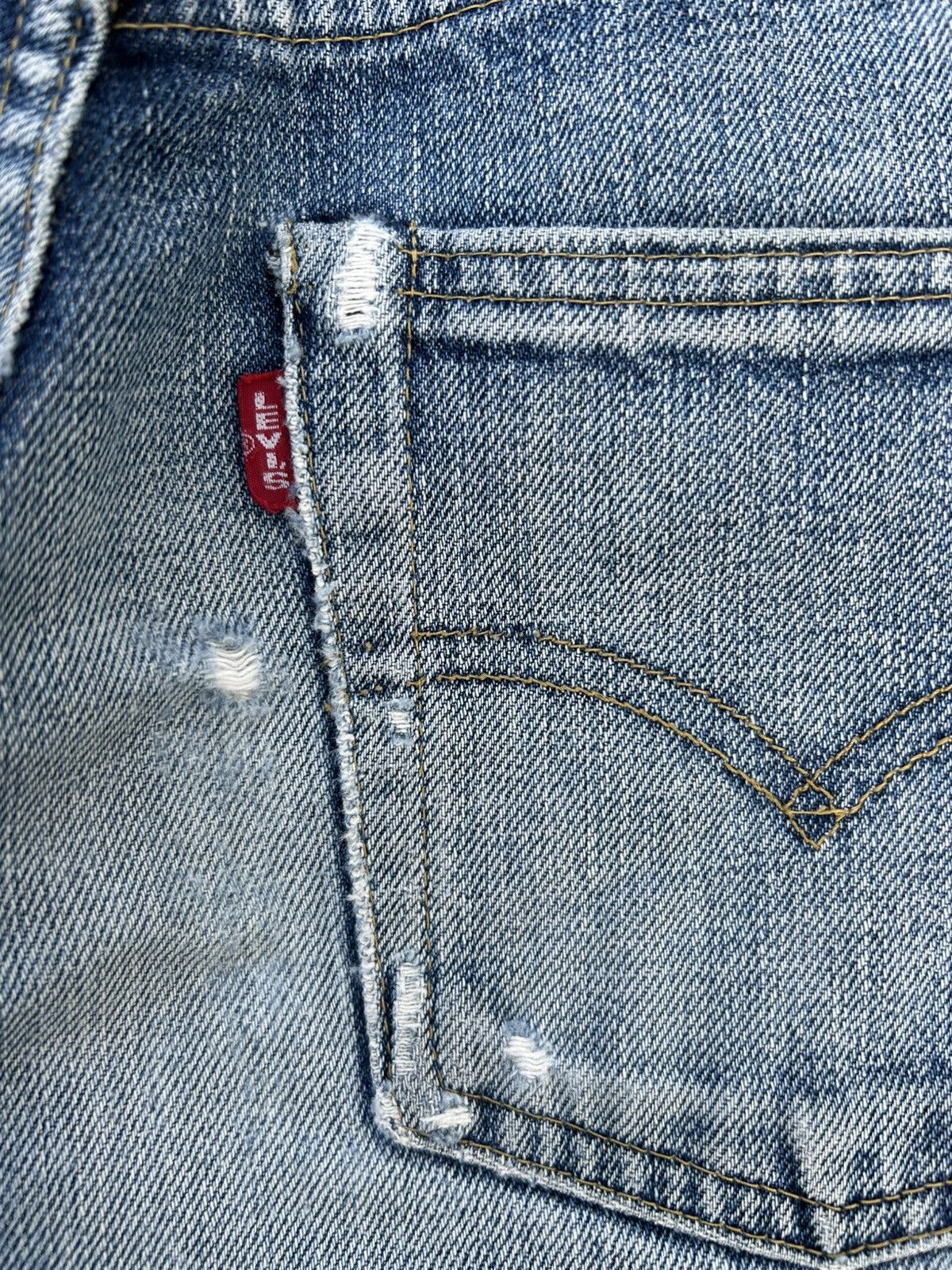 Kapital Thrashed Vintage Levis Big E Selvedge Denim Jeans Size US 29 - 16 Thumbnail