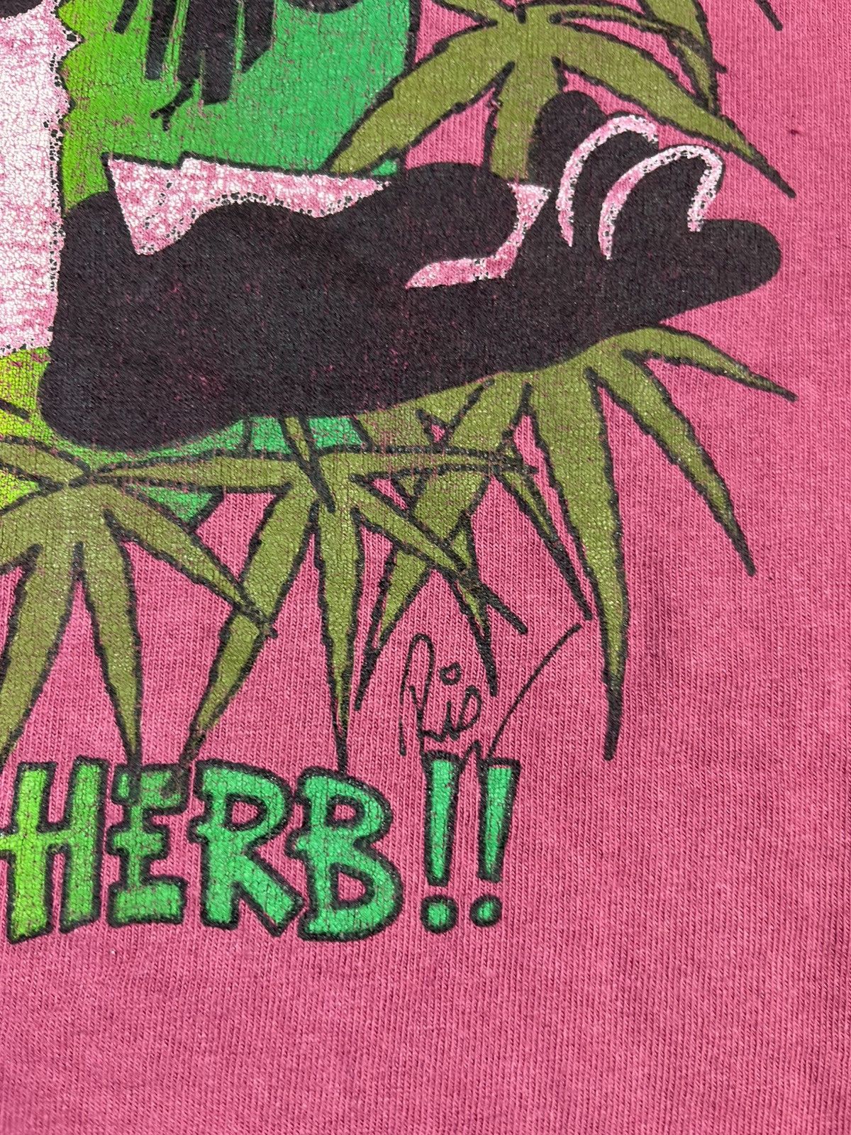 Vintage Vintage 90s Dready Distressed Rasta Graphic Tee UK Size US XL / EU 56 / 4 - 9 Thumbnail