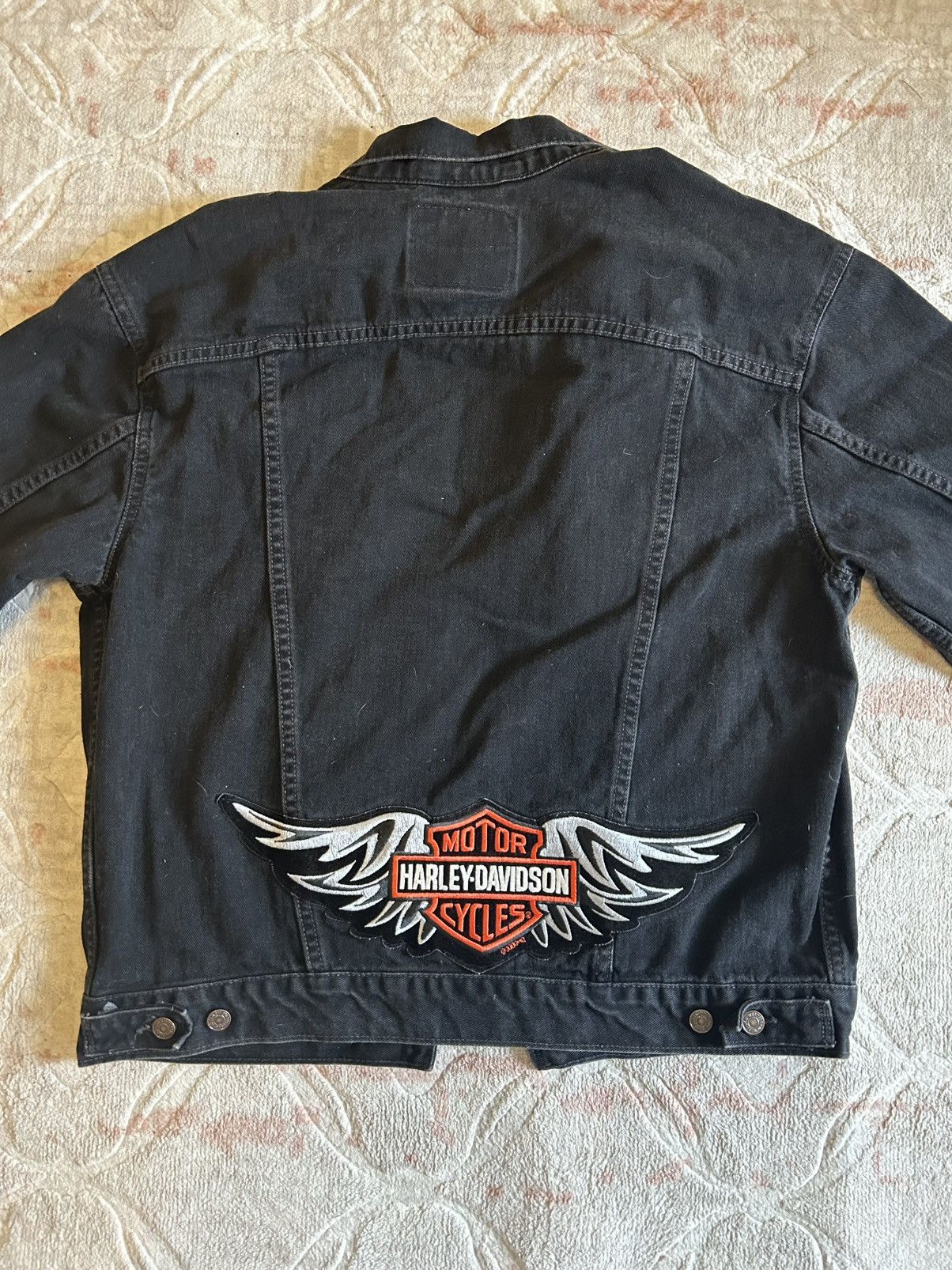 Levi's Vintage Clothing Vintage Levi’s 70507 Black Jacket W Harley Davidson Patch Size US L / EU 52-54 / 3 - 3 Thumbnail