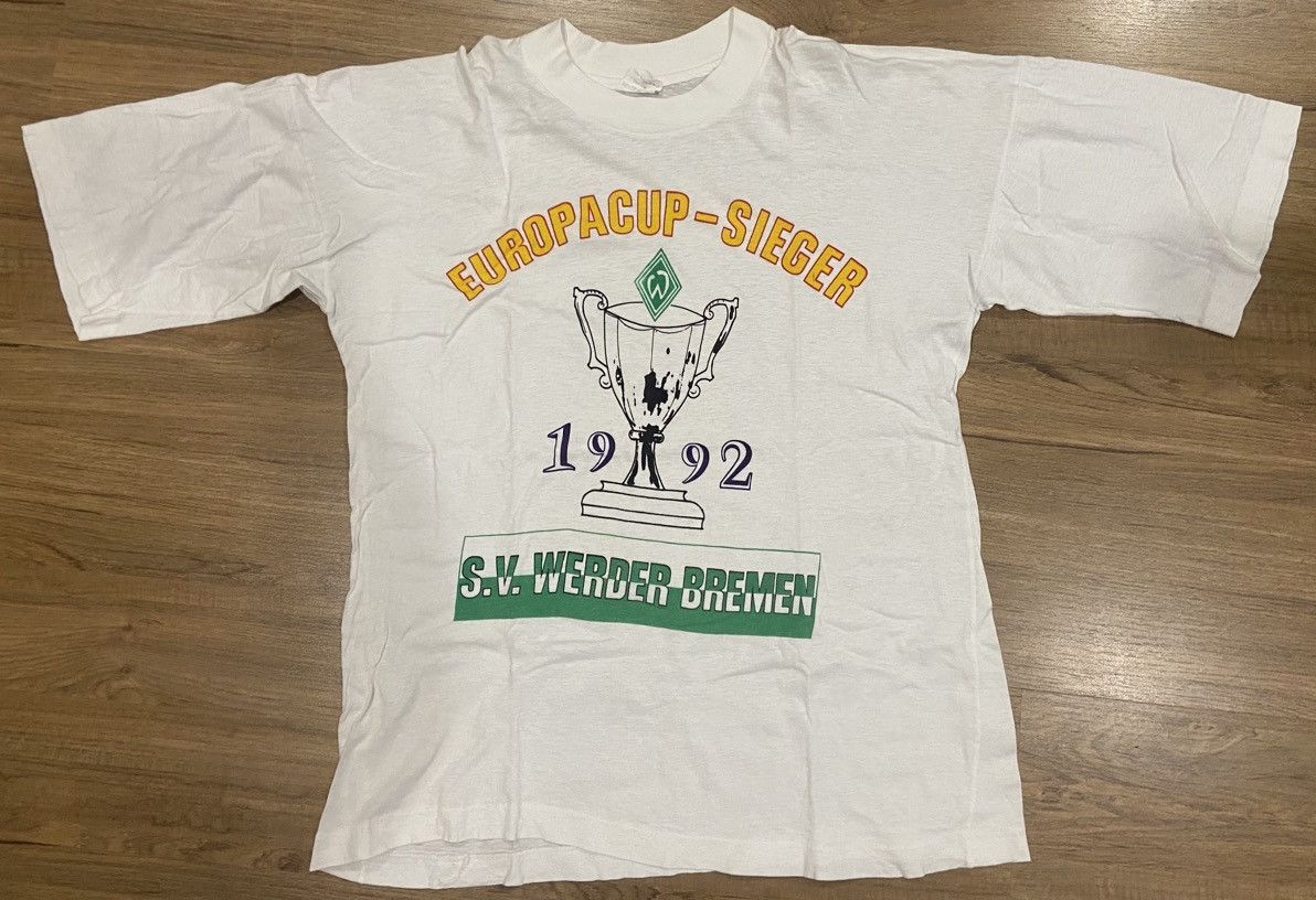 Vintage Vintage 1992 Wender Bremen EuropaCup Tee Size US XL / EU 56 / 4 - 2 Thumbnail